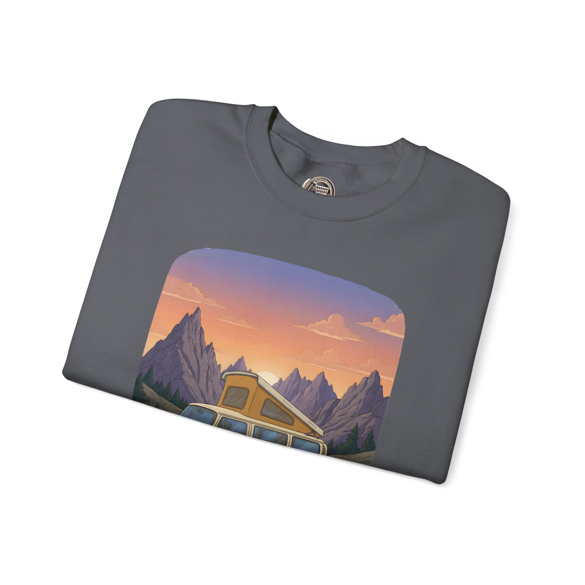 Unisex Heavy Blend™ Crewneck Sweatshirt — "Roam Sweet Home" Design Sitcom-Line