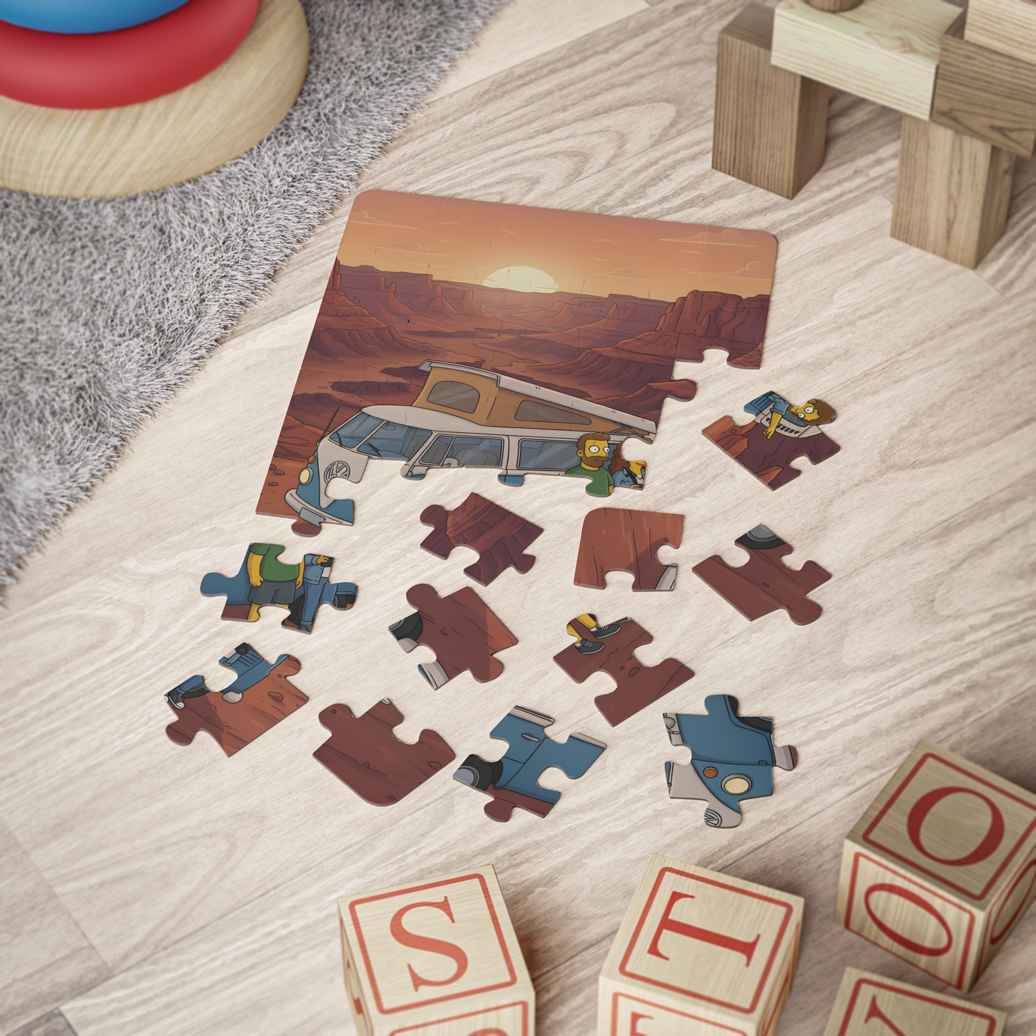 Kids' 30‑Piece Camping Puzzle — Family Camper Adventure