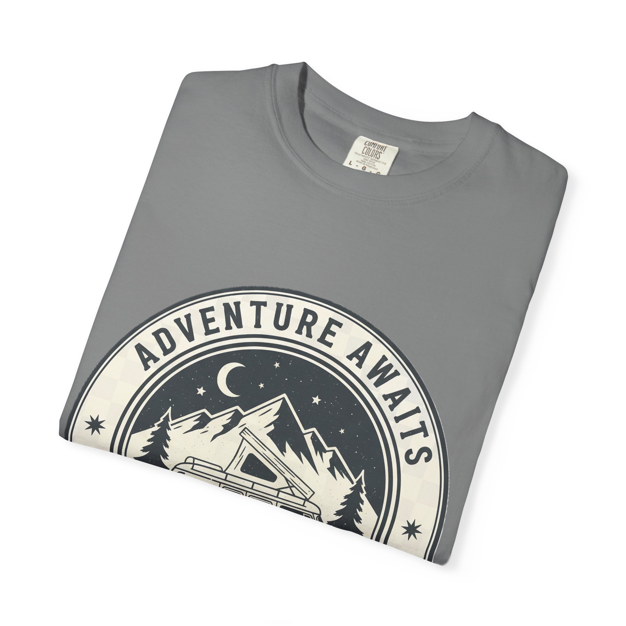139965721292002649_2048.jpeg T-Shirt — "Adventure Awaits-Go Where You Feel Most Alive" (Front + Back Printed) Outdoor Travel Tee