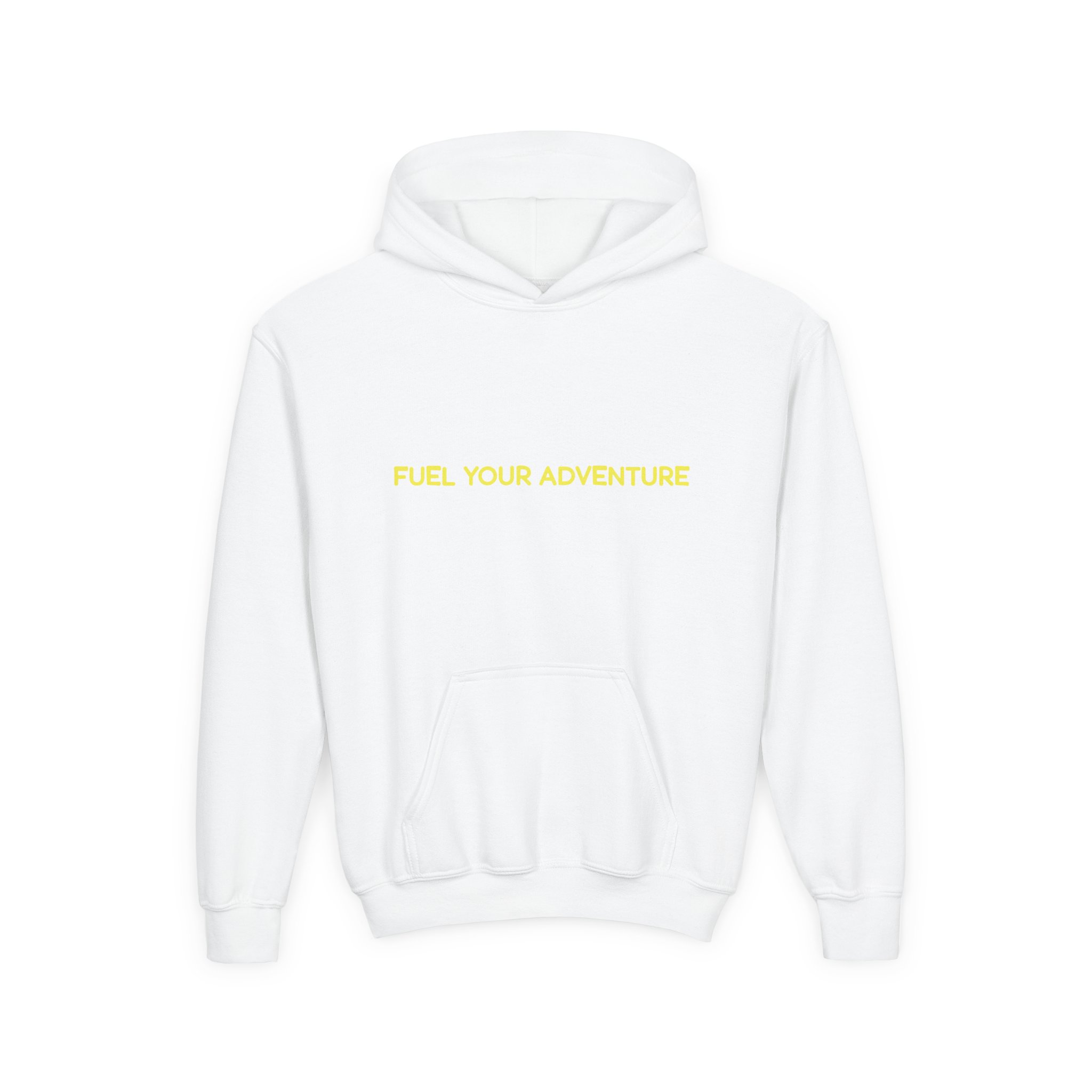 Youth Hoodie(Gildan) – "Fuel Your Adventure" (Design Sitcom-Line)
