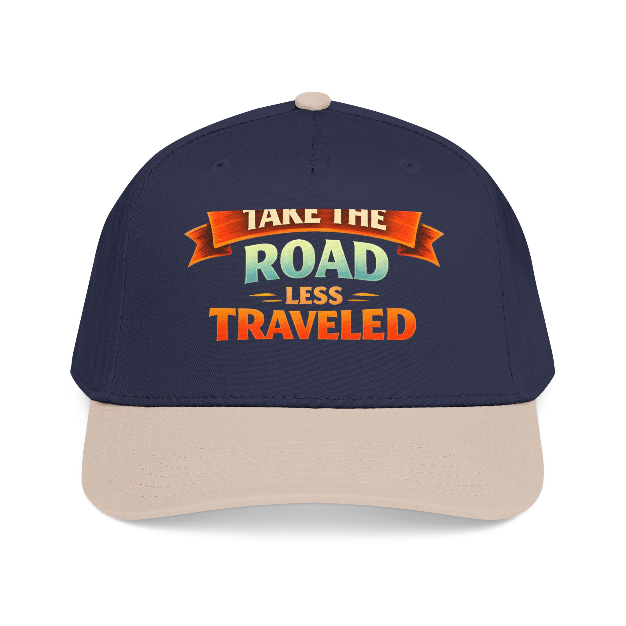 Baseball Cap - "Take The Road Less Traveled" Design Scenic-Line