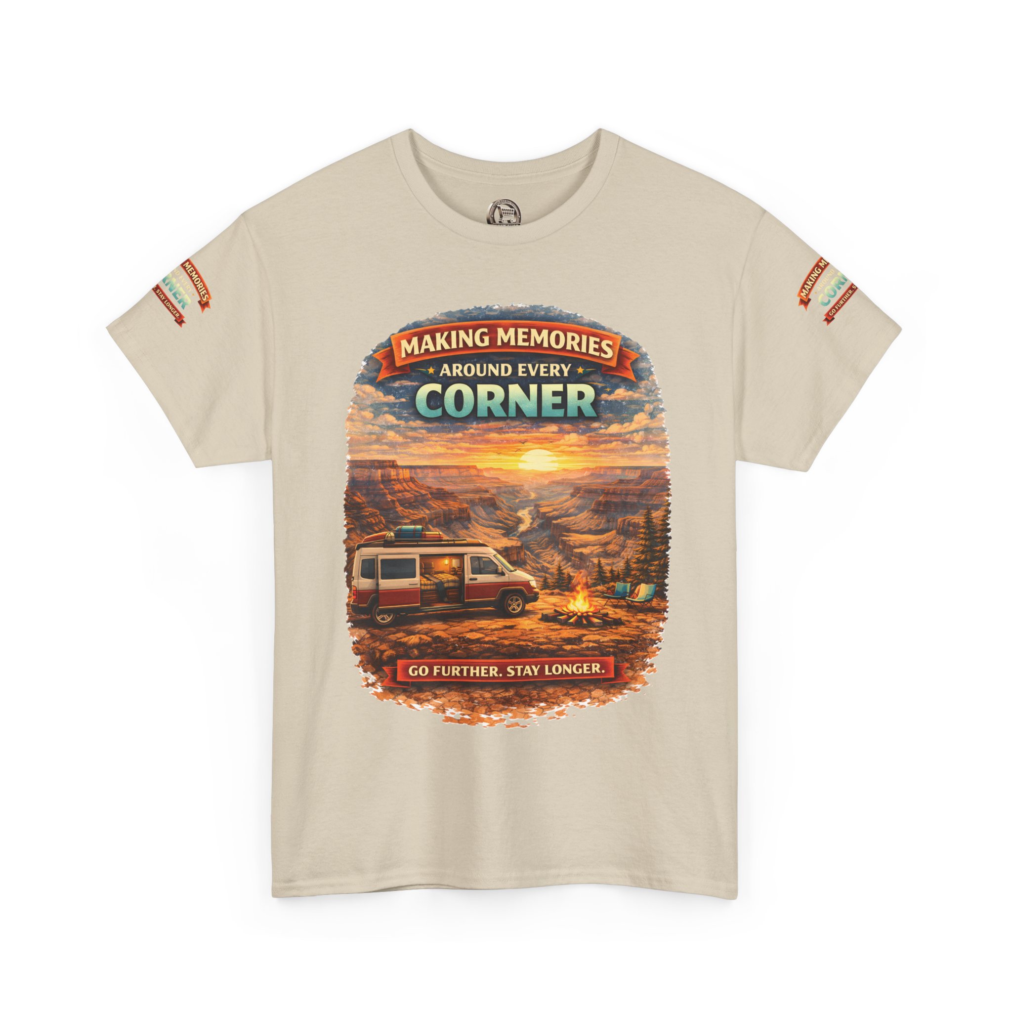 Unisex Heavy Cotton Tee — "Making Memories" Design Scenic-Line