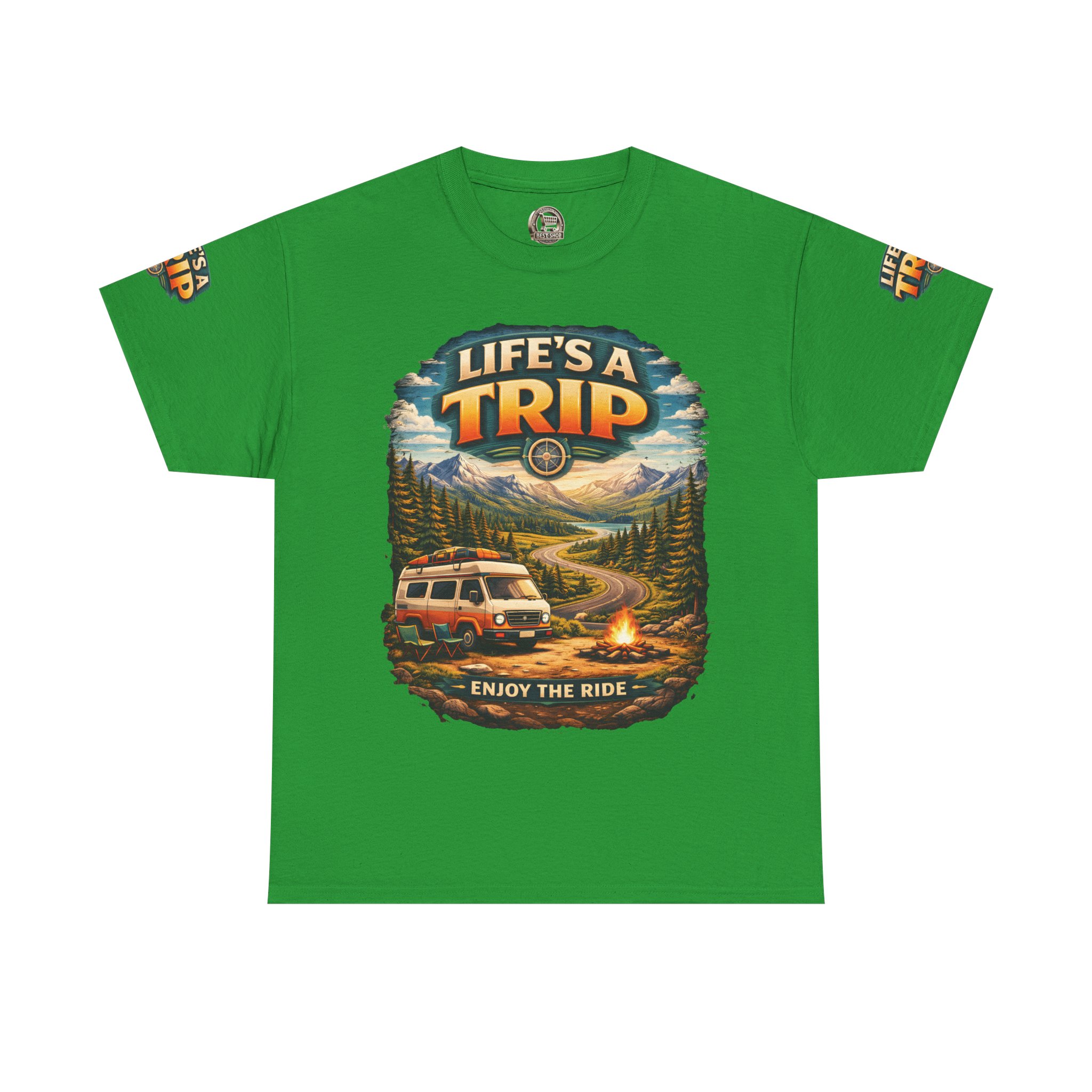 14052647285920666652_2048.jpeg Unisex Heavy Cotton Tee — "Live´s A Trip-Enjoy The Ride" Design Scenic-Line