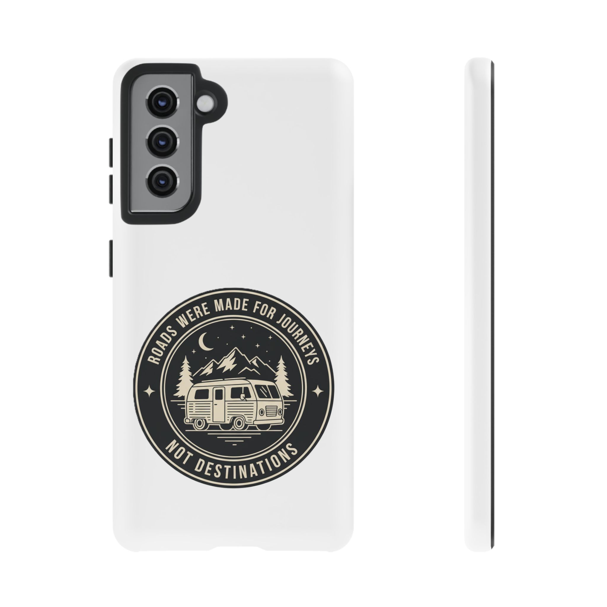 Phone Case — "ROAD WHERE MADE FOR JOURNEYS-NOT DESTINATIONS" Camper Van Design
