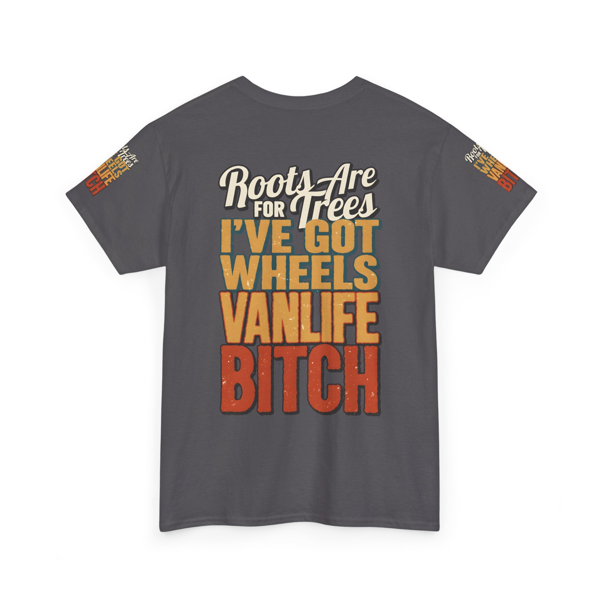 Unisex Heavy Cotton Tee — "Roots Are For Trees" Design F**K-Line
