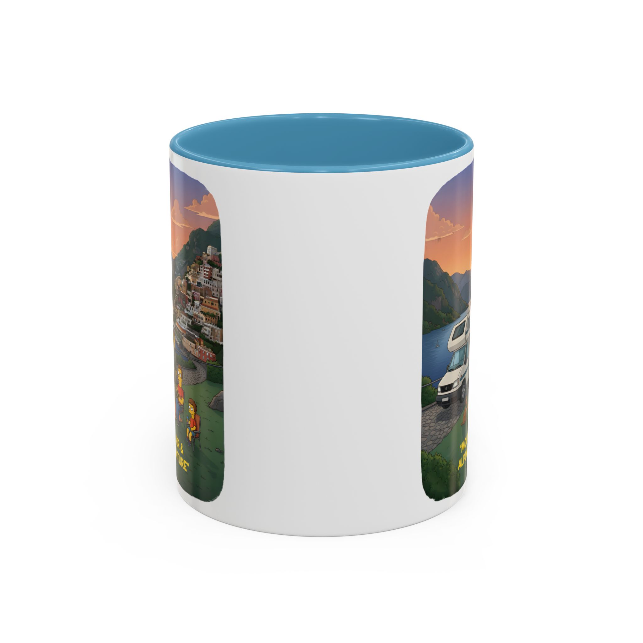 Accent Coffee Mug (11, 15oz) — "Mountain Air-Alpine Adventure" Design Sitcom-Line