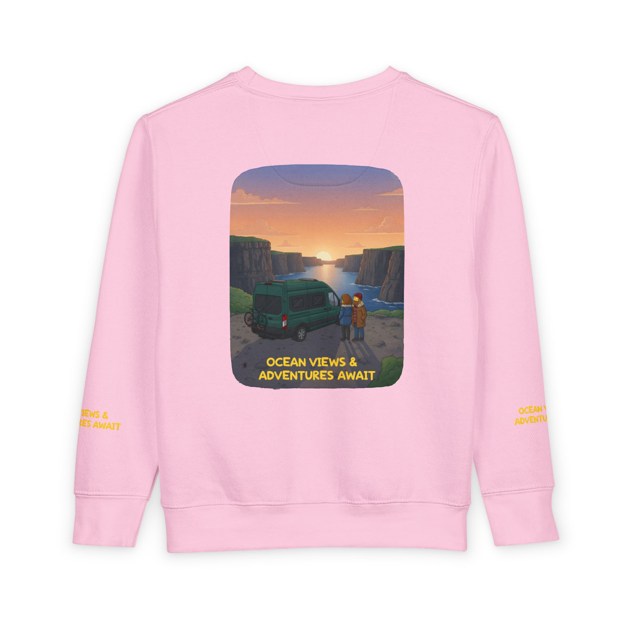 14079371252103882595_2048-1.jpeg Toddler Sweatshirt - "Ocean Views-Adventures Awaits" (Design Sitcom-Line)