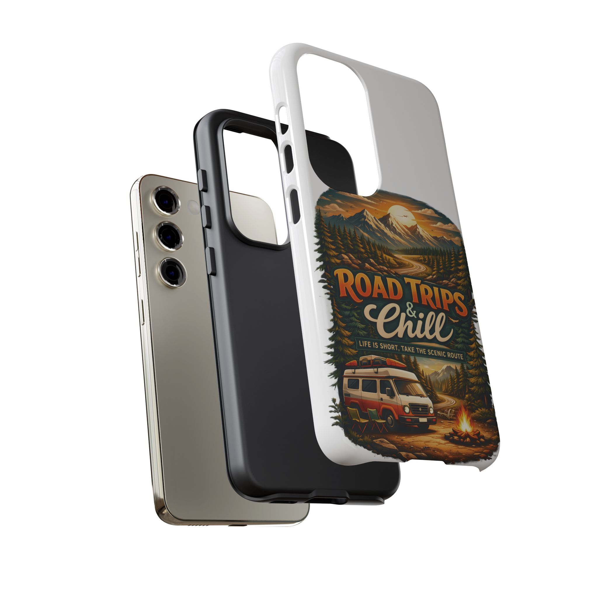 Phone Case — "Road Trips and Chill" (Design Scenic-Line)
