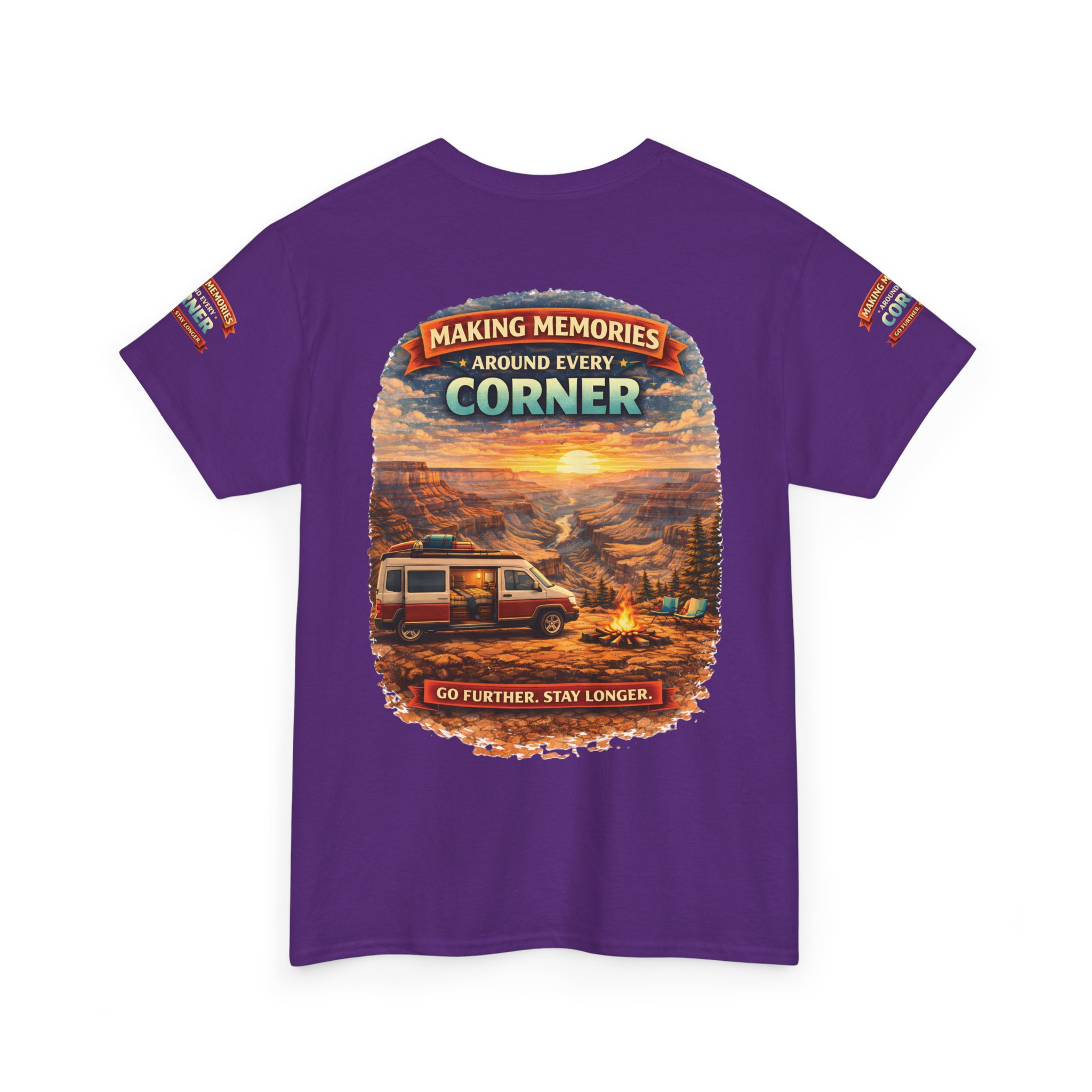 Unisex Heavy Cotton Tee — "Making Memories" Design Scenic-Line