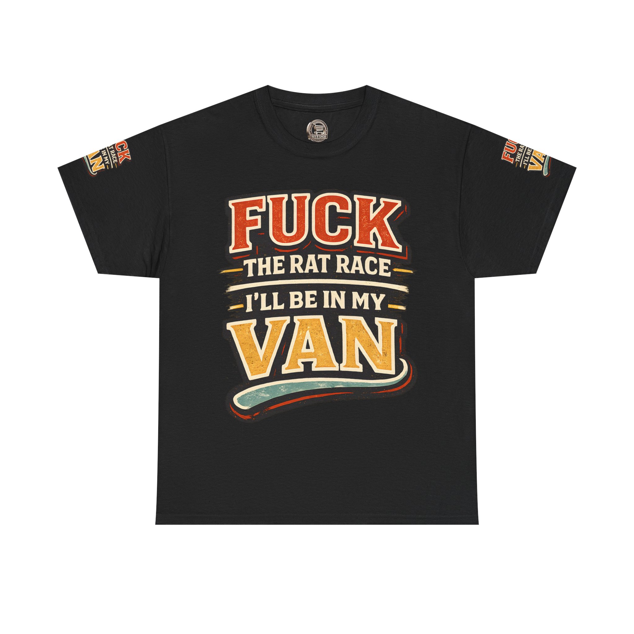 14122913880788521282_2048.jpeg Unisex Heavy Cotton Tee — "Fuck The Rat Race" Design F**K-Line