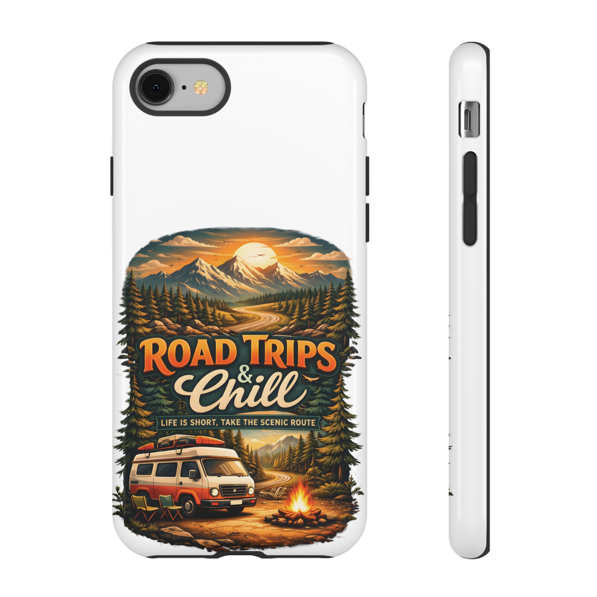 Phone Case — "Road Trips and Chill" (Design Scenic-Line)