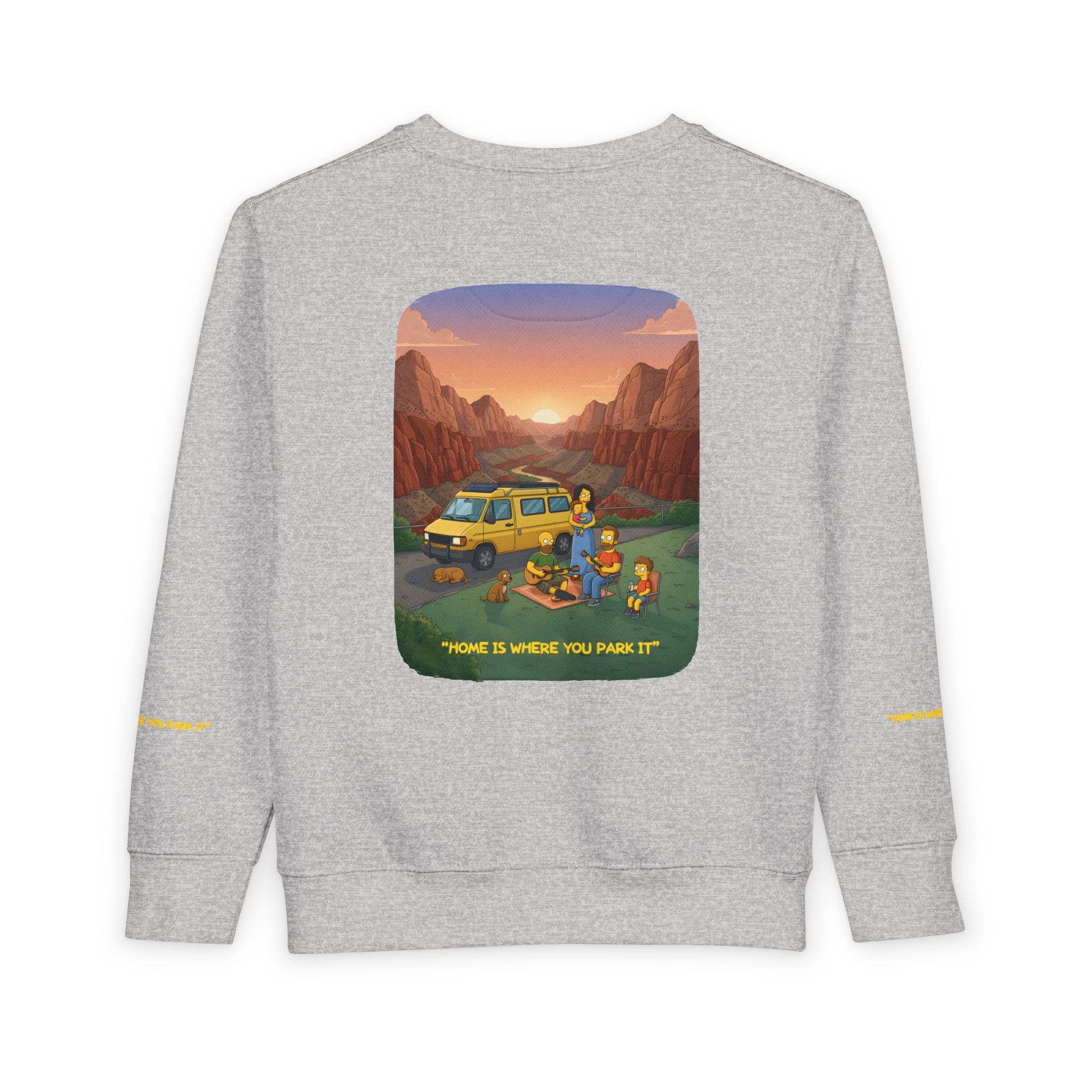 Toddler Sweatshirt - "Home Is Where You Park It" (Design Sitcom-Line)