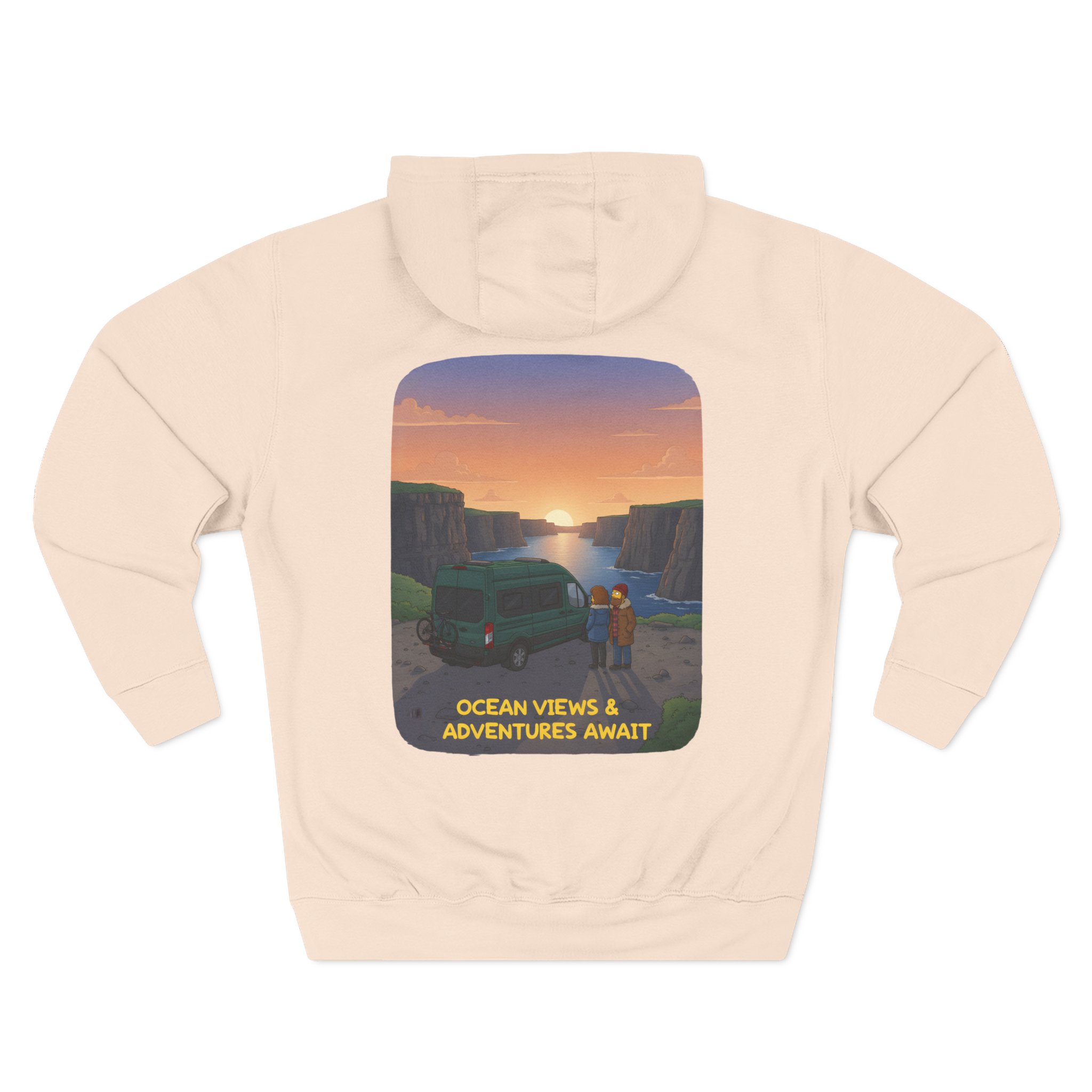 14132960095636737955_2048.jpeg Three-Panel Fleece Hoodie - "Ocean Views-Adventures Awaits" Design Sitcom-Line