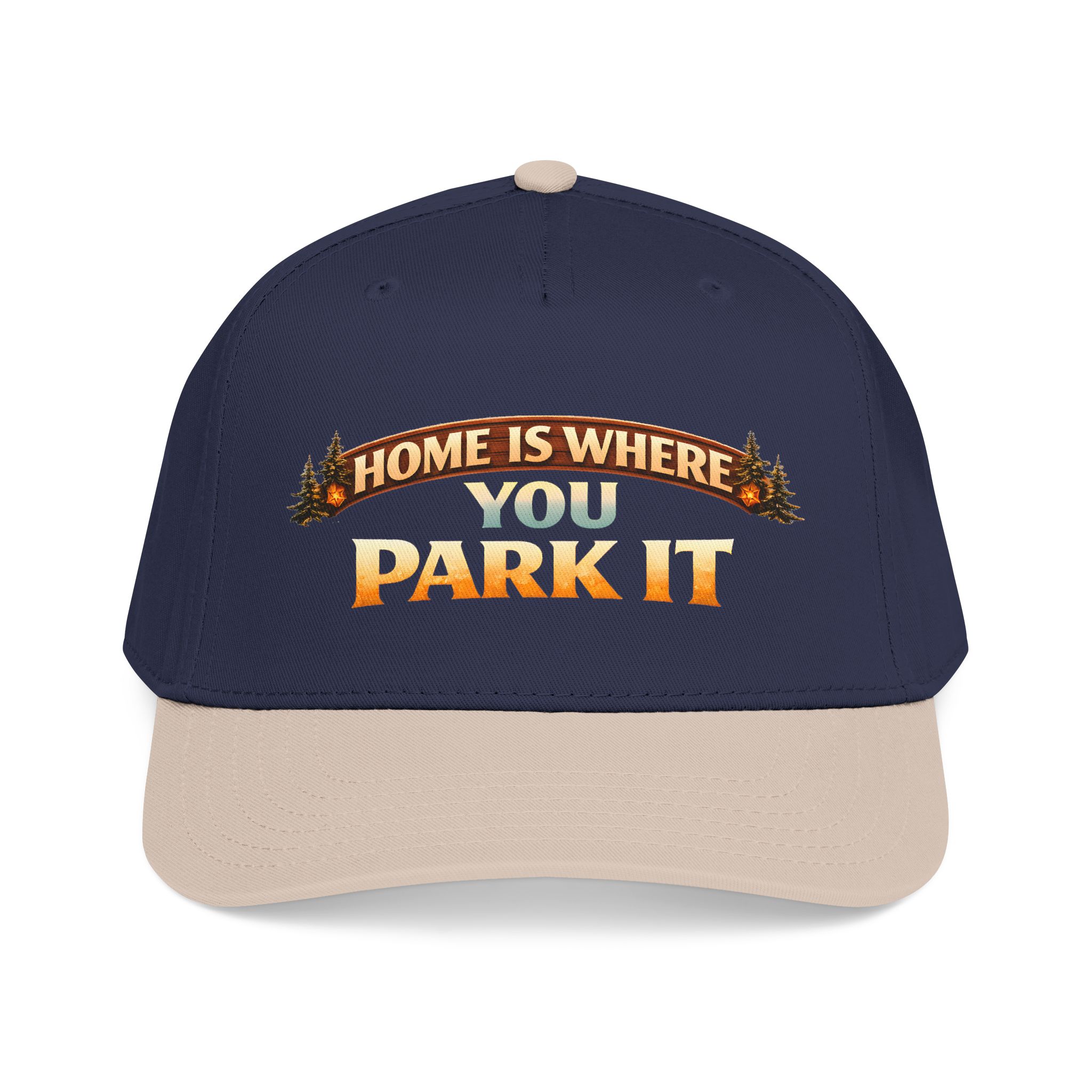 Baseball Cap - "Home Is Where You Park It" Design Scenic-Line
