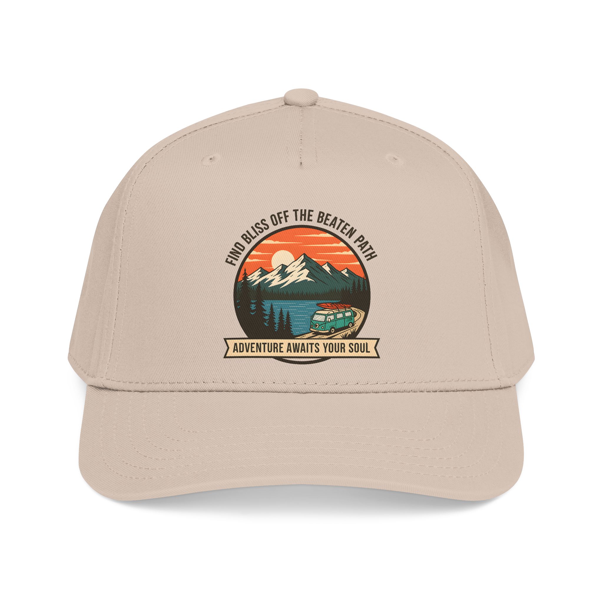 14137708318314488775_2048.jpeg Baseball Cap — "Find Bliss of the beaten patch-Adventure Awaits Your Soul" Vintage Mountain Camp Camper Design
