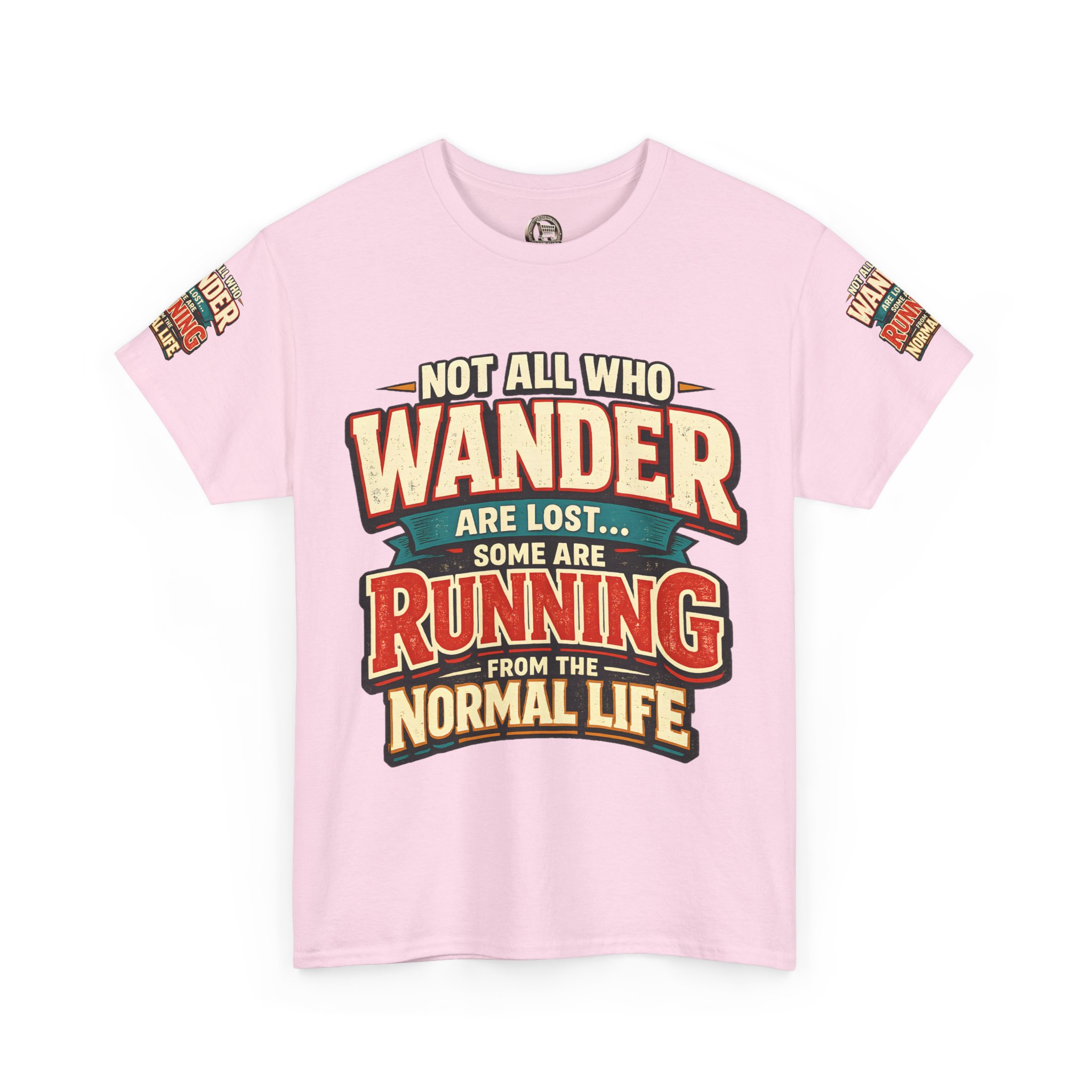 14152648642179410592_2048.jpeg Unisex Heavy Cotton Tee — "Not All Who Wander Are Lost" Design F**K-Line