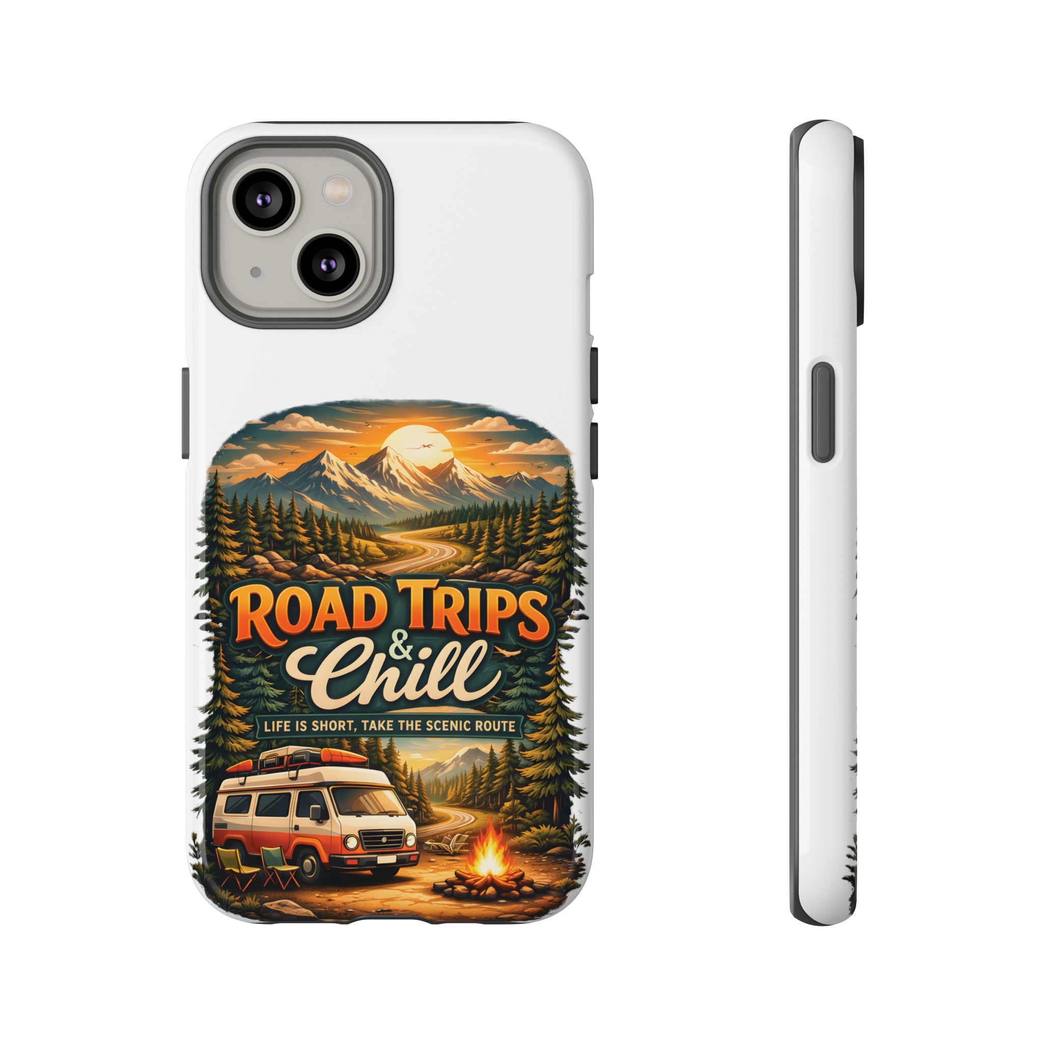 Phone Case — "Road Trips and Chill" (Design Scenic-Line)
