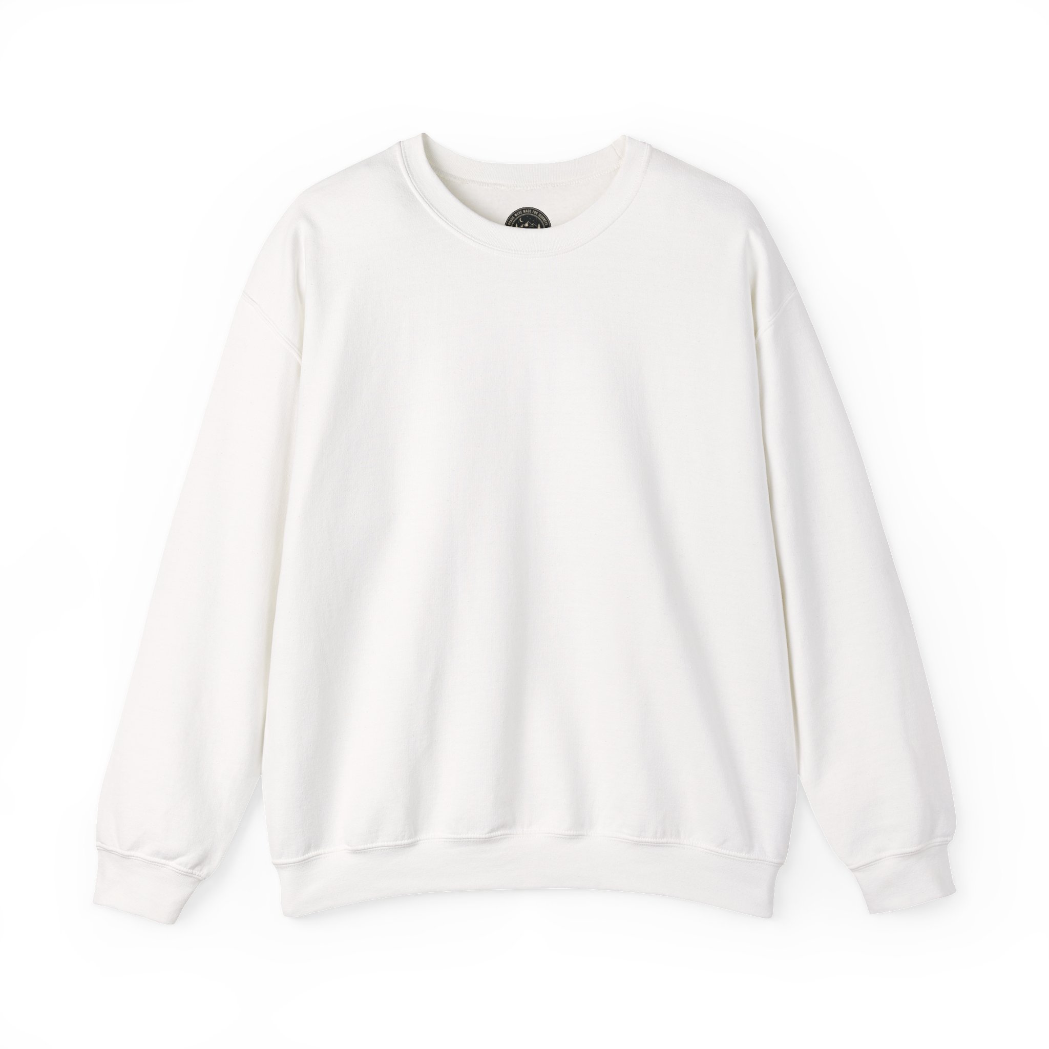 Crewneck Sweatshirt — "ROAD WHERE MADE FOR JOURNEYS-NOT DESTINATIONS" (Only Back printed) Vintage Camper Van Outdoor Graphic