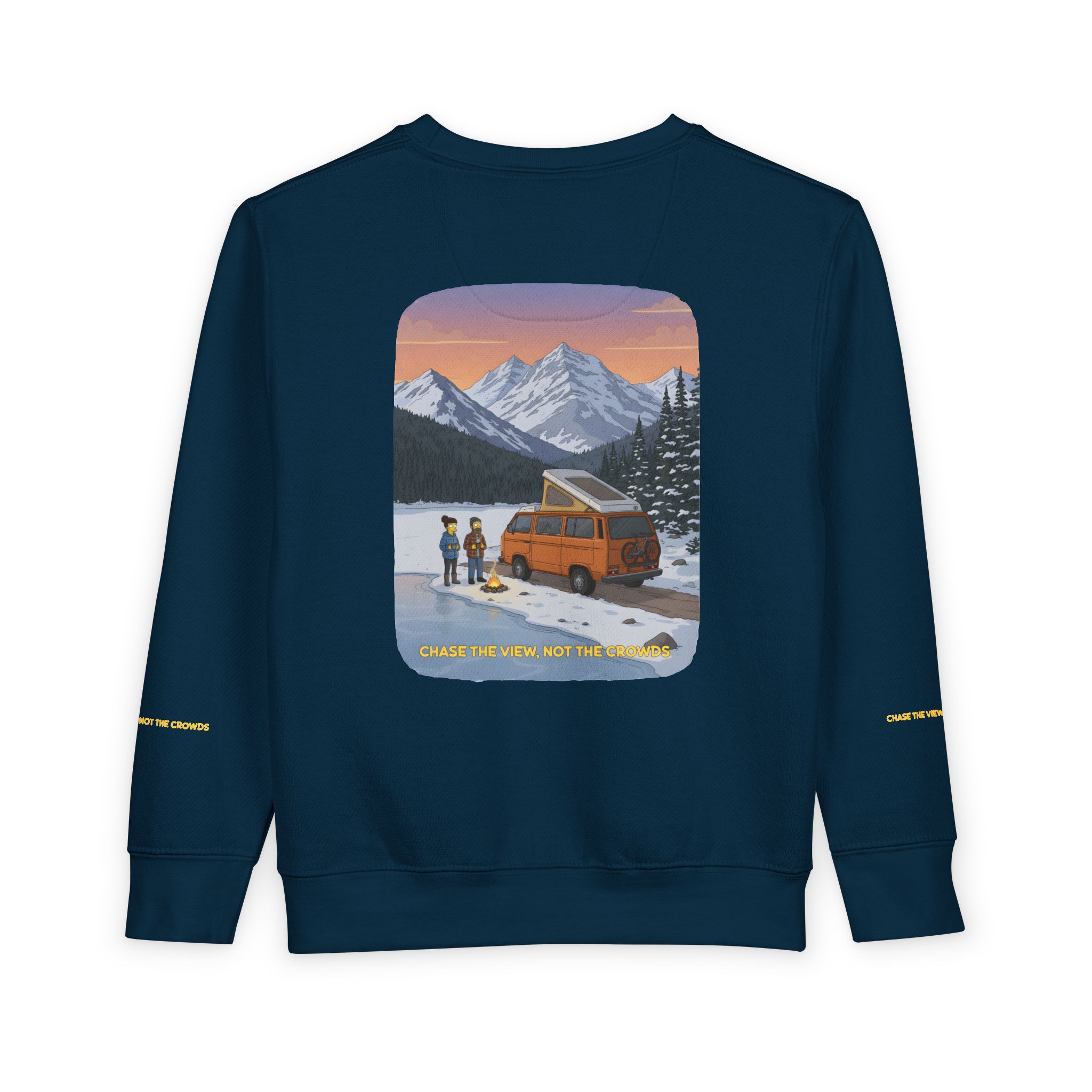 Toddler Sweatshirt - "Chase The Views-Not The Crowds" (Design Sitcom-Line)
