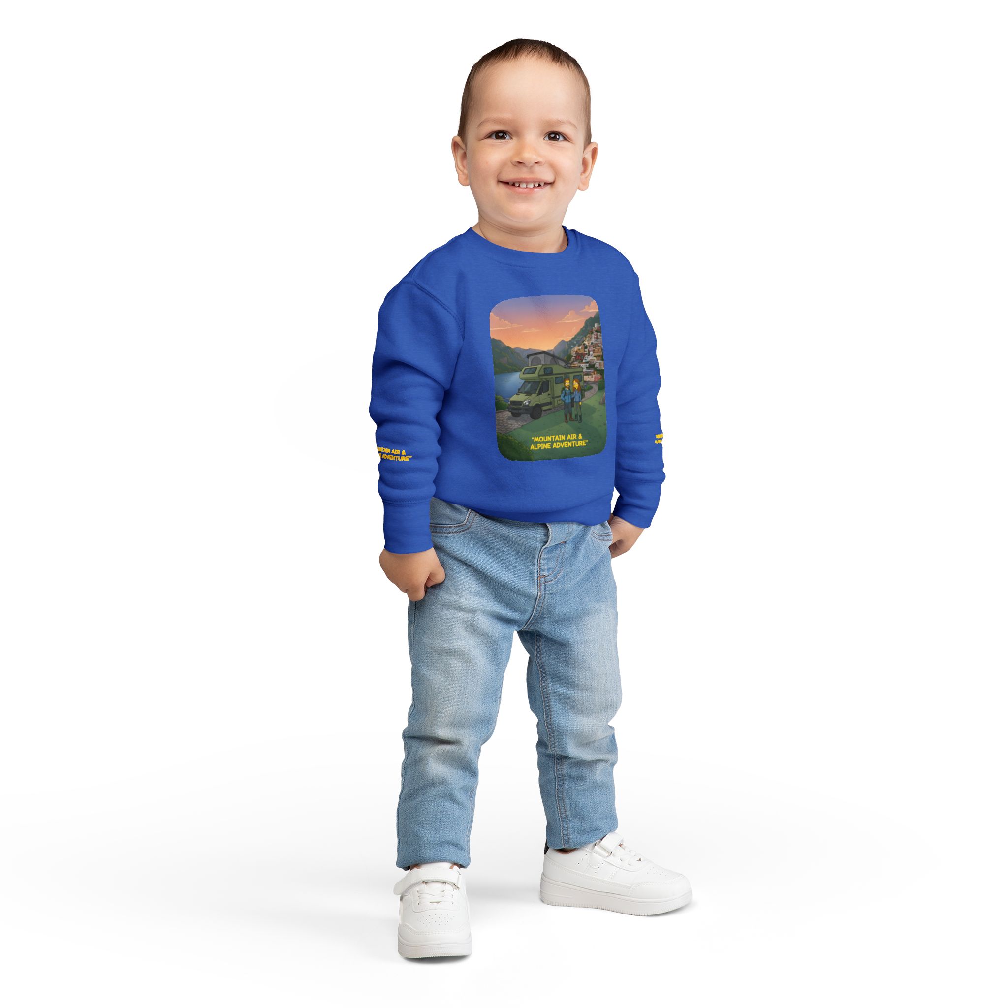 Toddler Sweatshirt - "Mountain Air And Alpine Adventure" (Design Sitcom-Line)