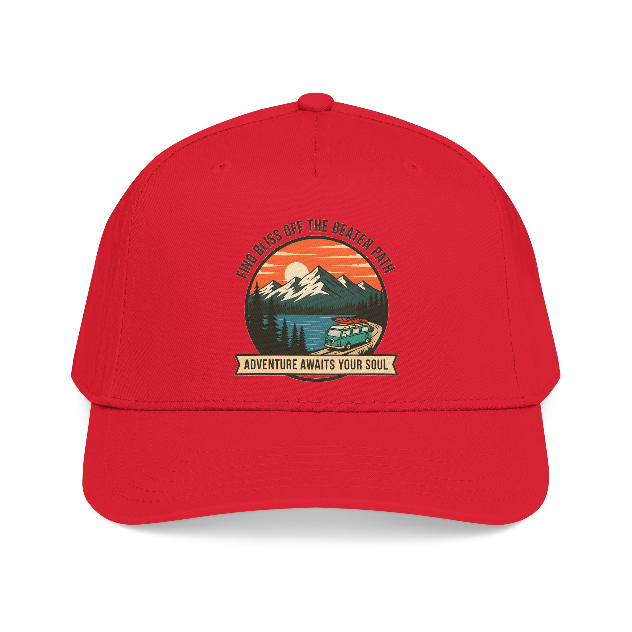 14207996400669098412_2048.jpeg Baseball Cap — "Find Bliss of the beaten patch-Adventure Awaits Your Soul" Vintage Mountain Camp Camper Design