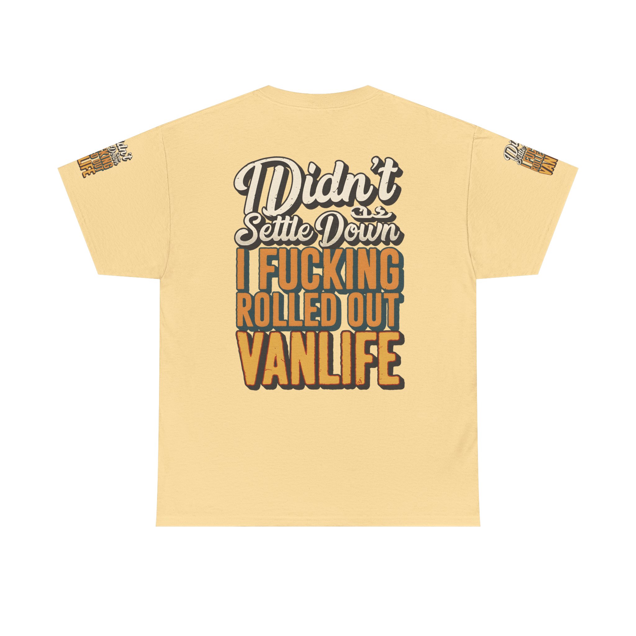 14208243108077718364_2048.jpeg Unisex Heavy Cotton Tee — "Dind´t Settle Down" Design F**K-Line
