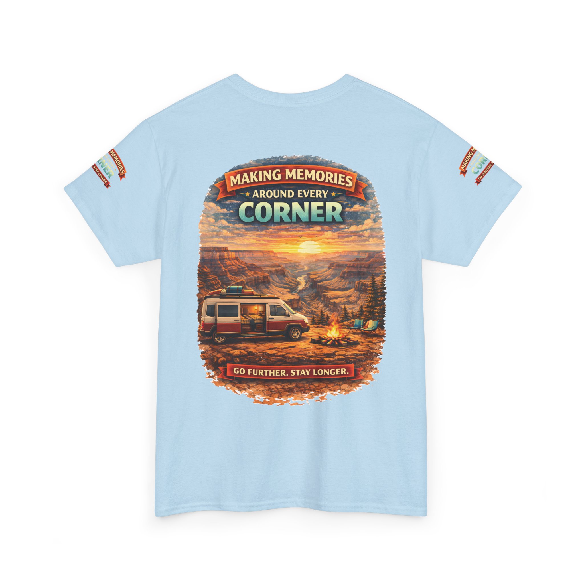 Unisex Heavy Cotton Tee — "Making Memories" Design Scenic-Line