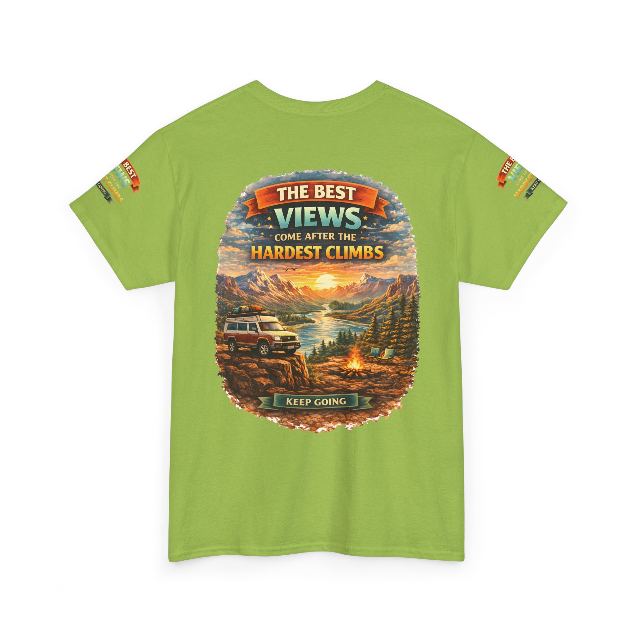 14234251903740698601_2048.jpeg Unisex Heavy Cotton Tee — "The Best Views" Design Scenic-Line
