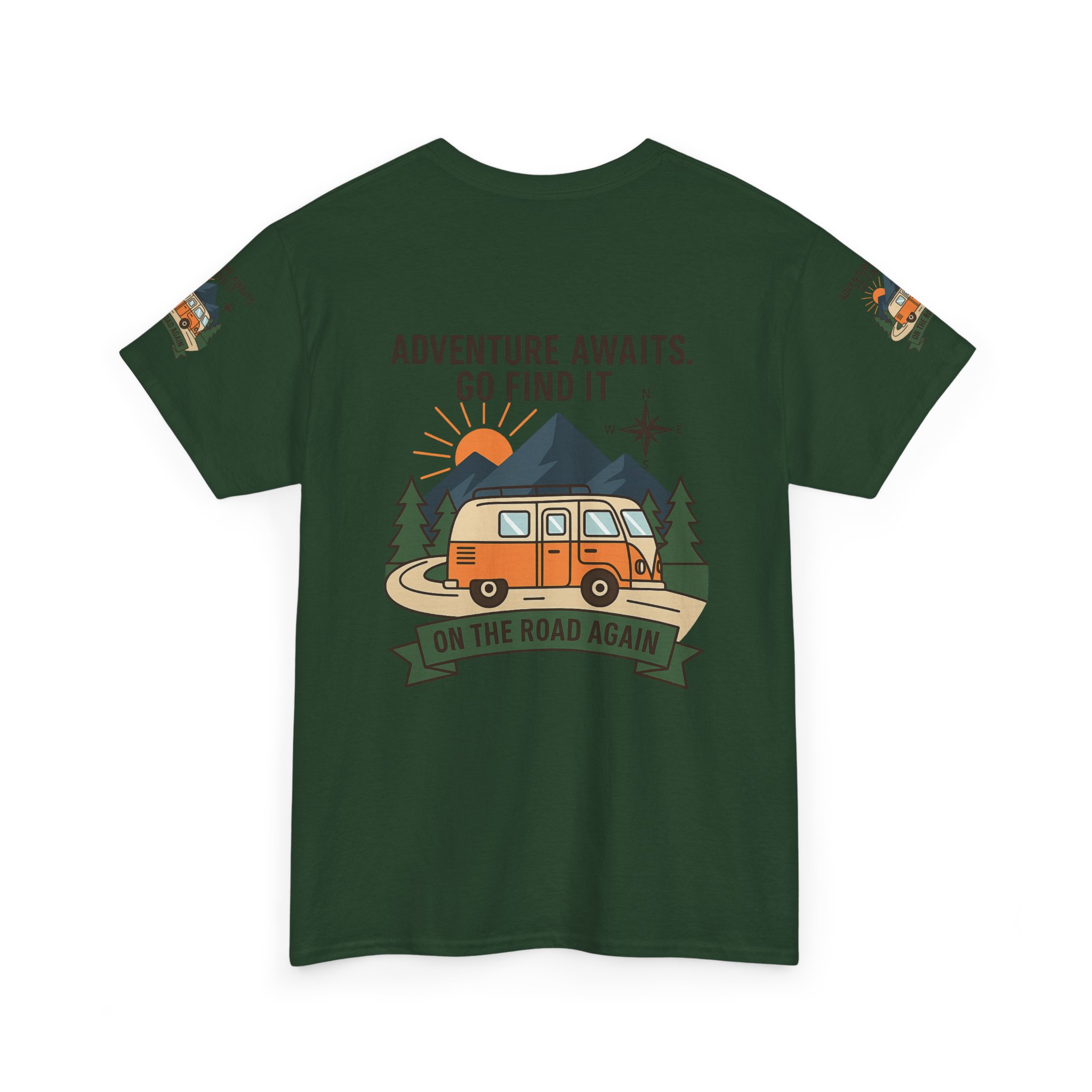 1423567155941309638_2048.jpeg Unisex Heavy Cotton Tee — 'Adventure Awaits. Go Find It' Camper Van T‑Shirt