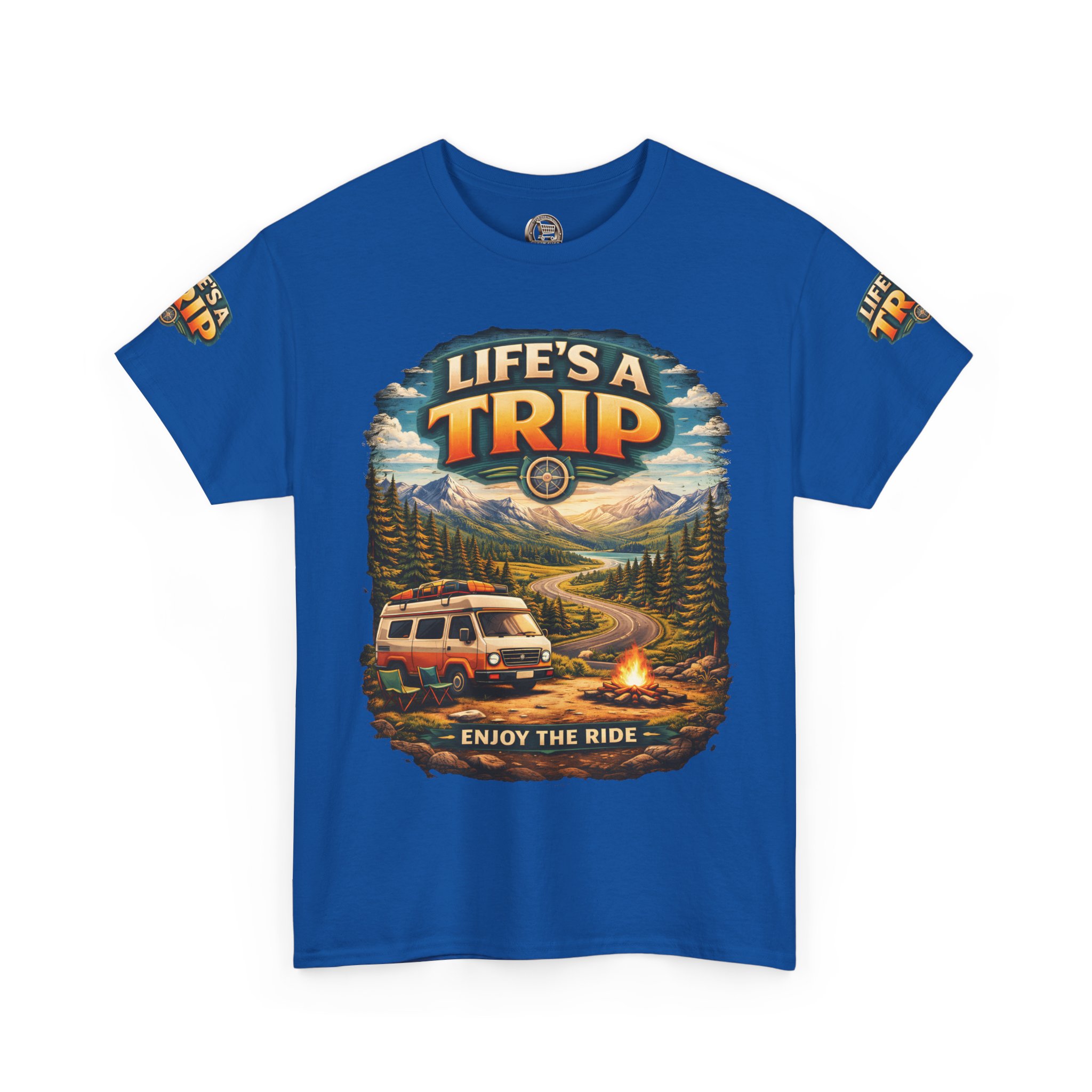 14237629331637238511_2048.jpeg Unisex Heavy Cotton Tee — "Live´s A Trip-Enjoy The Ride" Design Scenic-Line