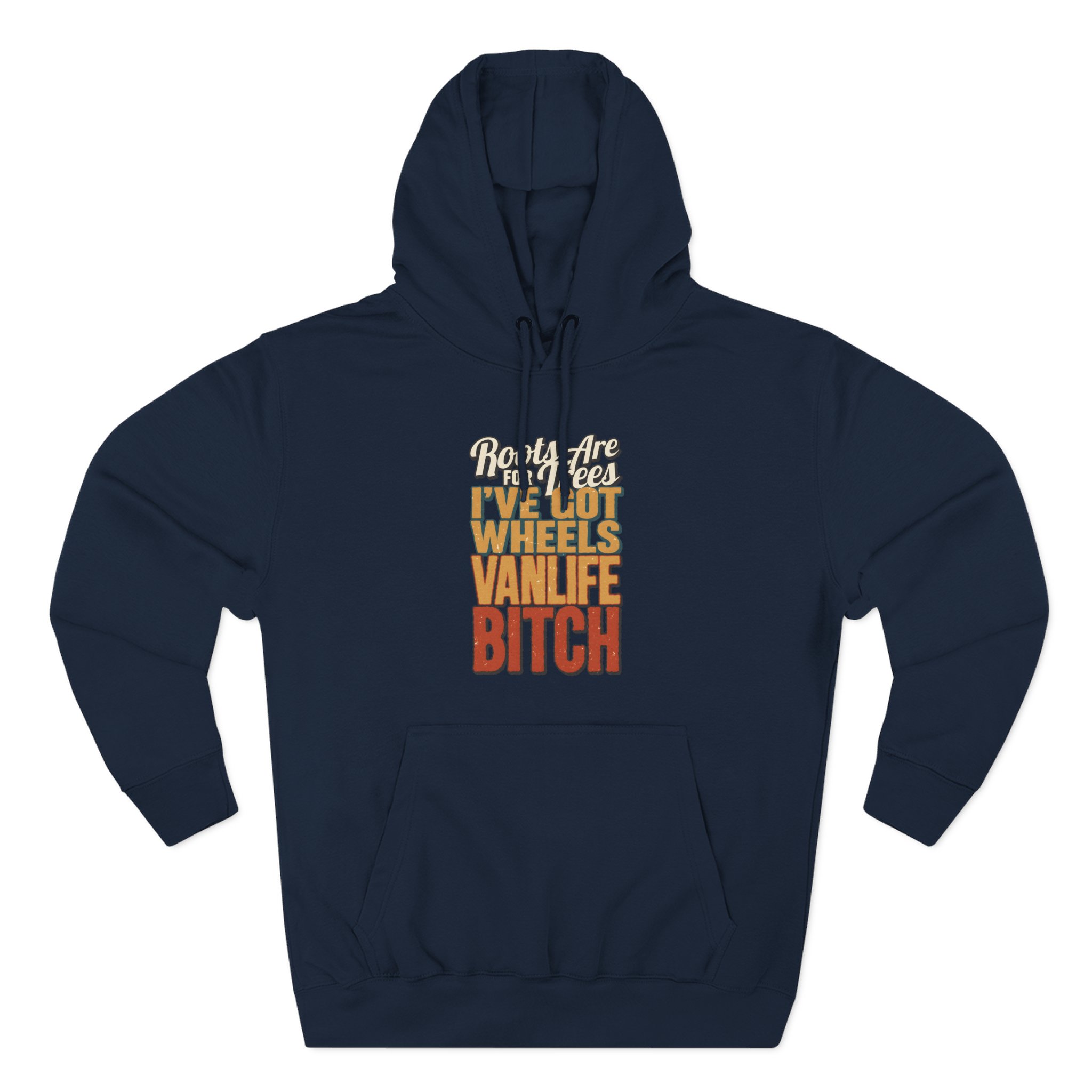 Three-Panel Fleece Hoodie - "Roots Are For Trees" Design F**K-Line