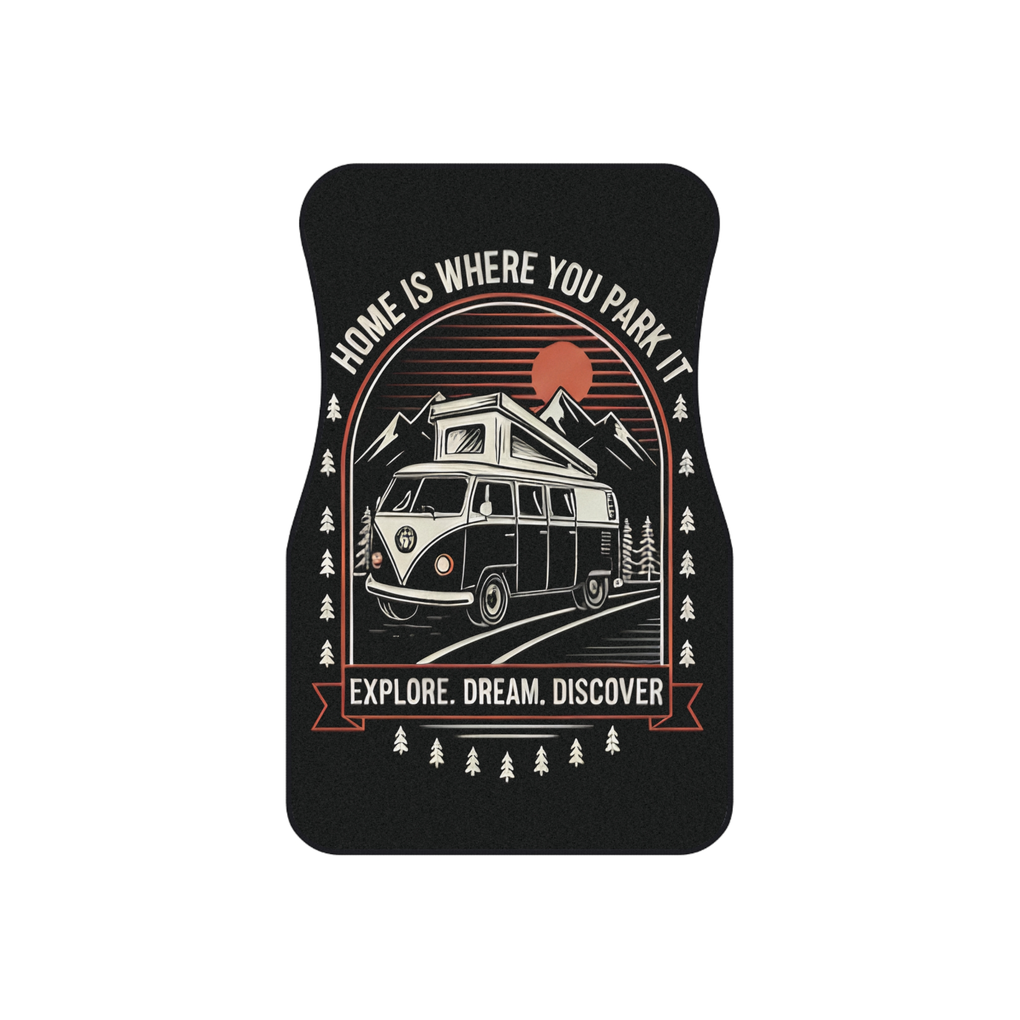 Car Mats (Set of 2 Front) — “Freedom on Four Wheels / Living the Dream” Front Floor Mats2