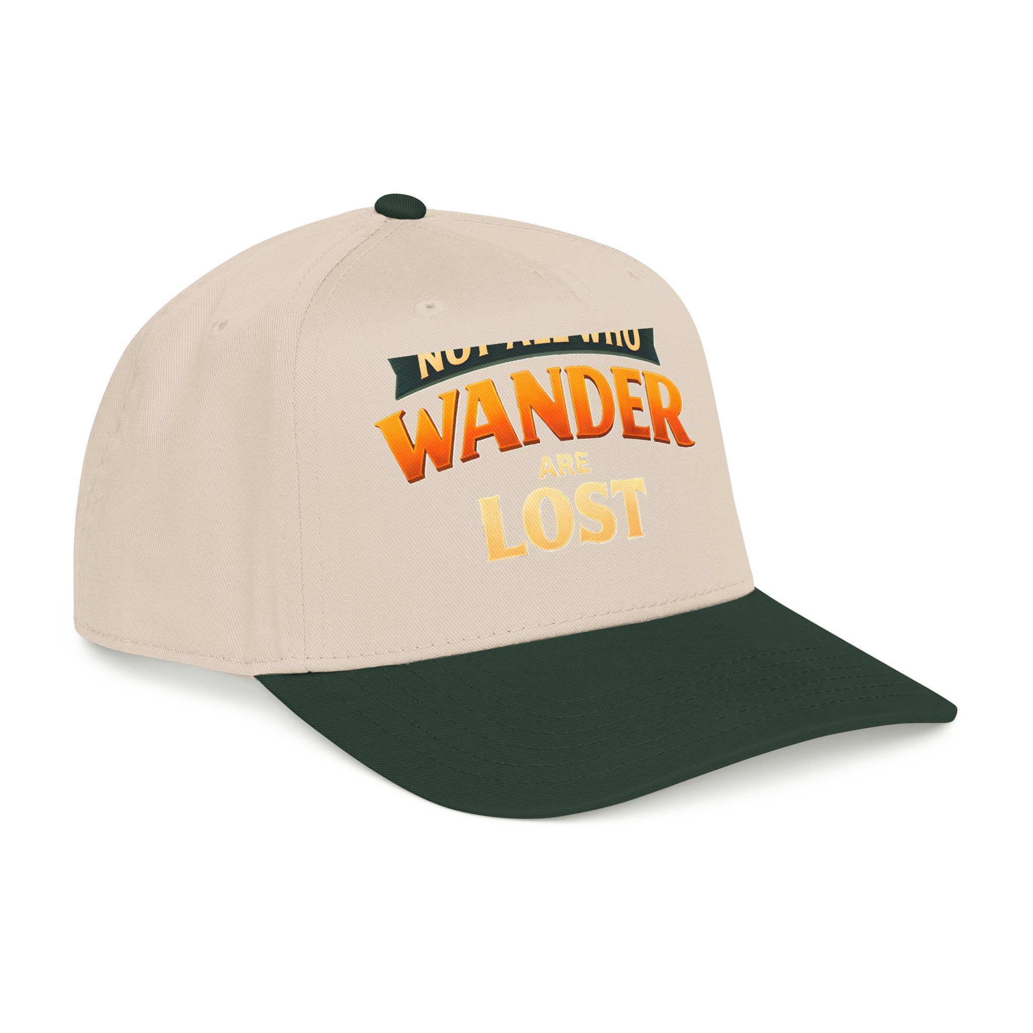 Baseball Cap - "Not All Who Wander Are Lost" Design Scenic-Line