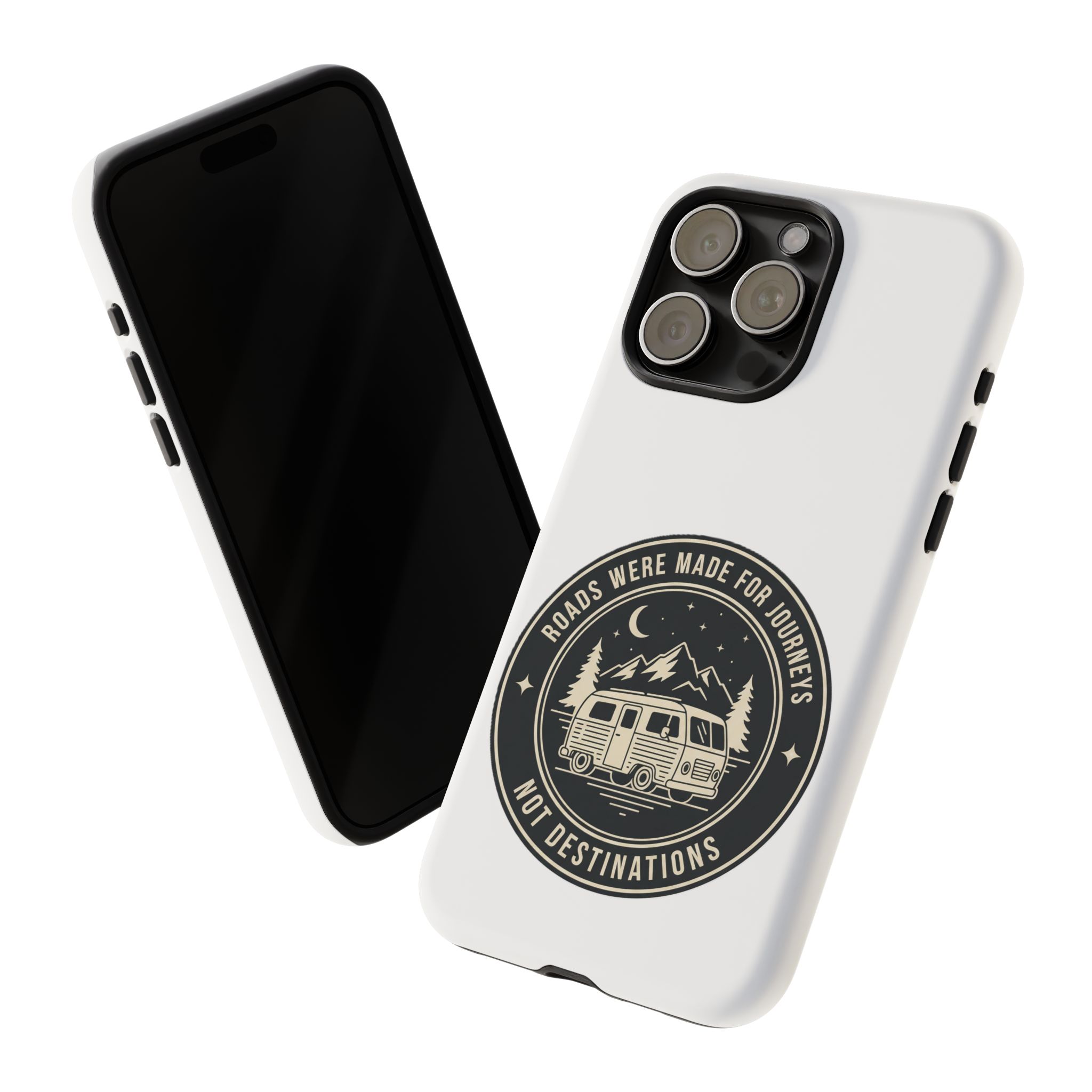 Phone Case — "ROAD WHERE MADE FOR JOURNEYS-NOT DESTINATIONS" Camper Van Design