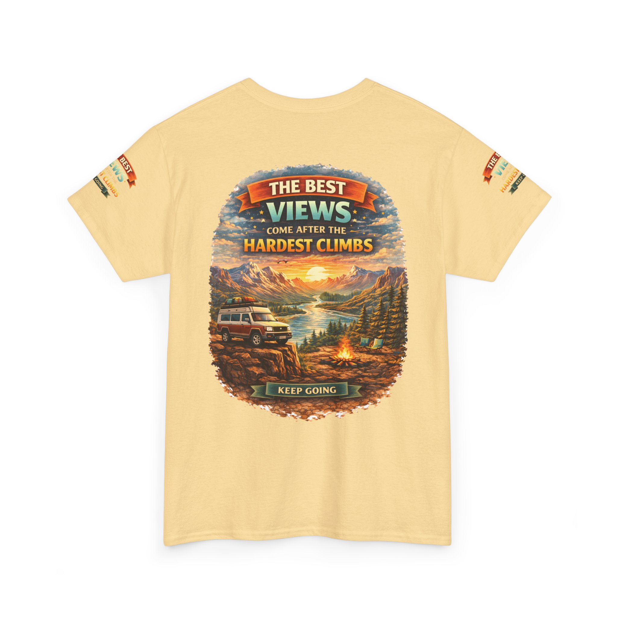 14256556926493593079_2048.jpeg Unisex Heavy Cotton Tee — "The Best Views" Design Scenic-Line
