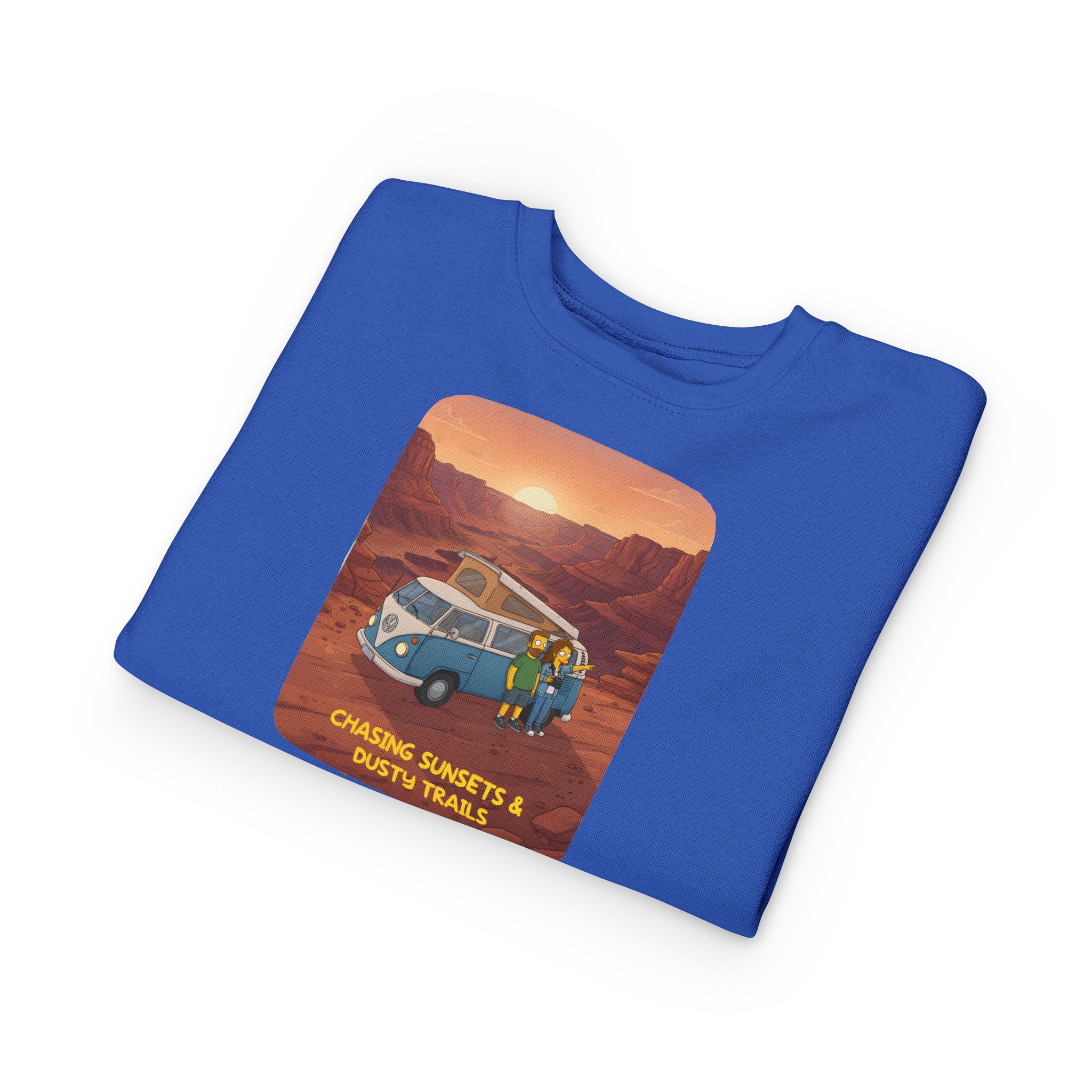 Toddler Sweatshirt - "Chasing Sunsets And Dusty Trails" (Design Sitcom-Line)