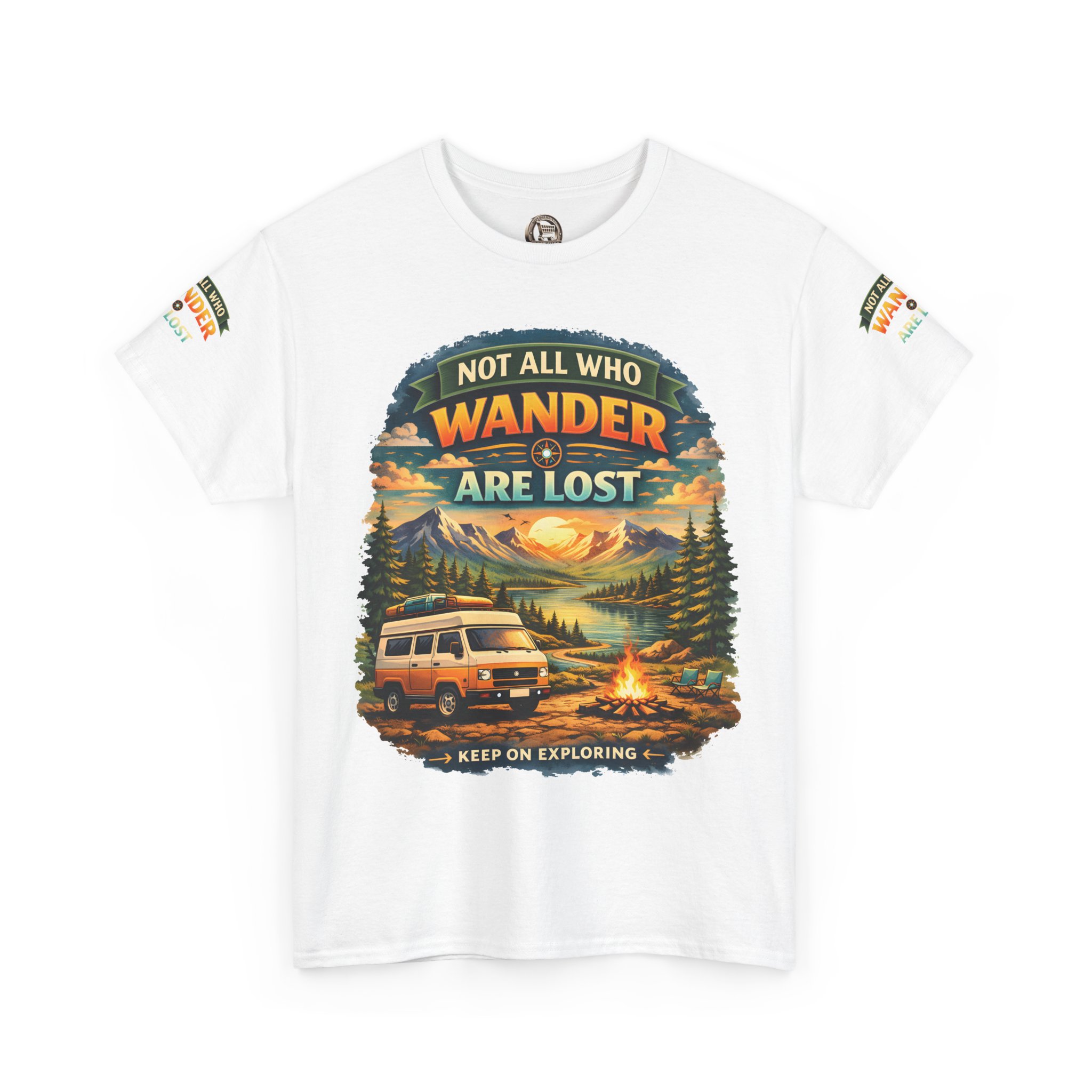 14288824655053763672_2048.jpeg Unisex Heavy Cotton Tee — "Not All Who Wander Are Lost" Design Scenic-Line