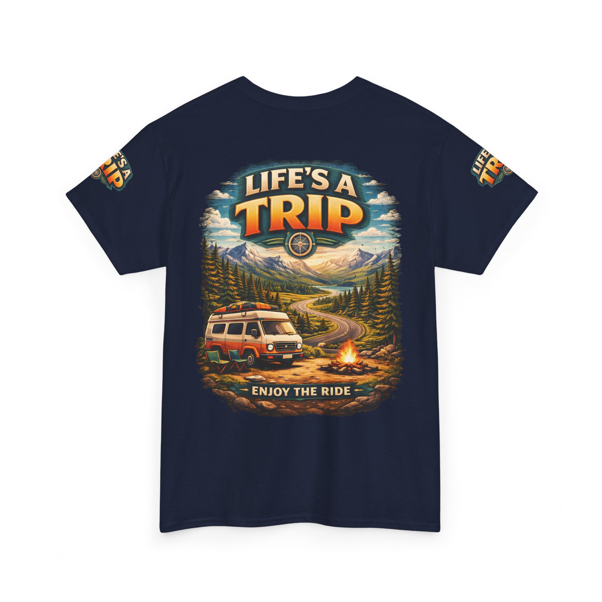 14295994361702766572_2048.jpeg Unisex Heavy Cotton Tee — "Live´s A Trip-Enjoy The Ride" Design Scenic-Line