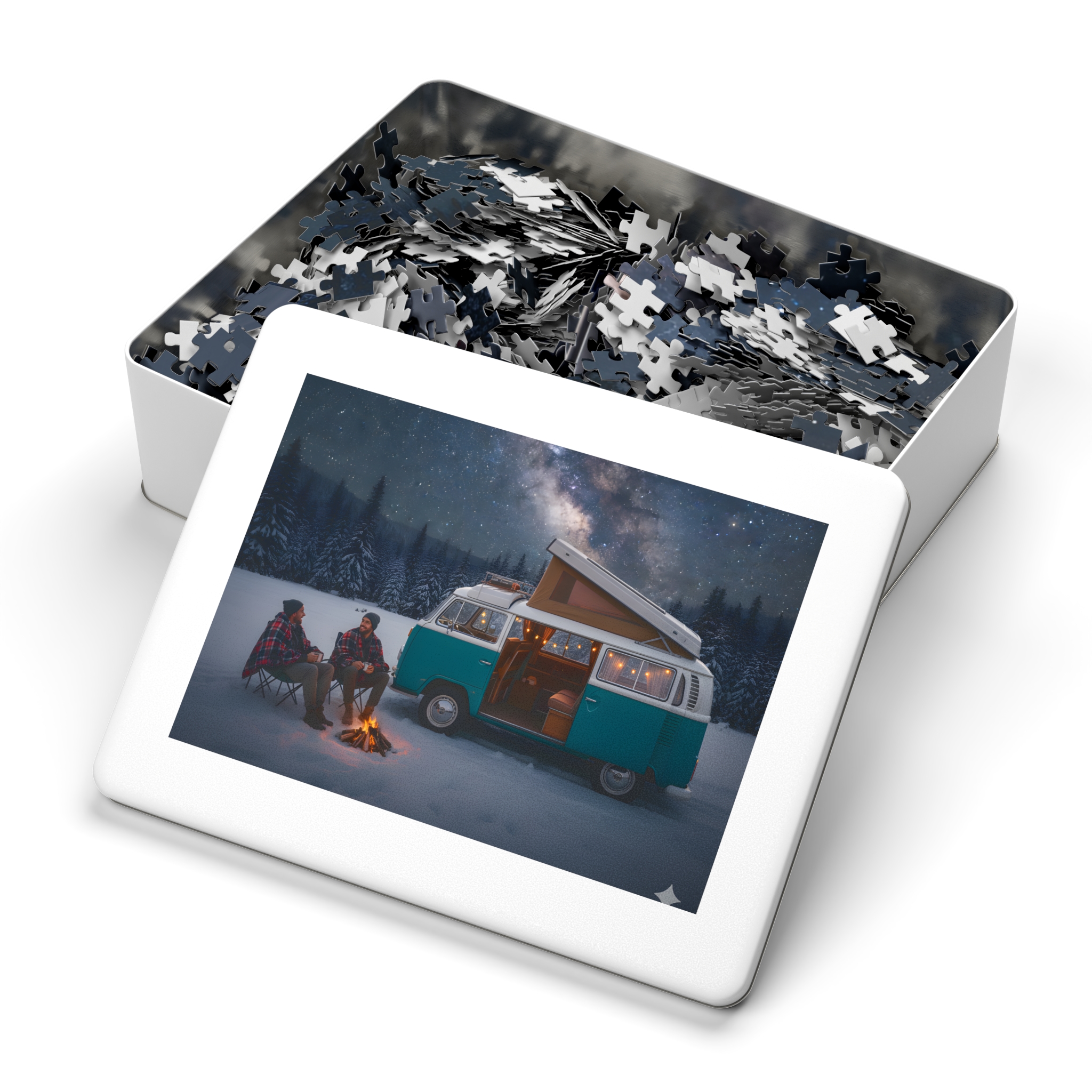 14315271772171344782_2048.jpeg Jigsaw Puzzle with Tin — Van Life Night Sky