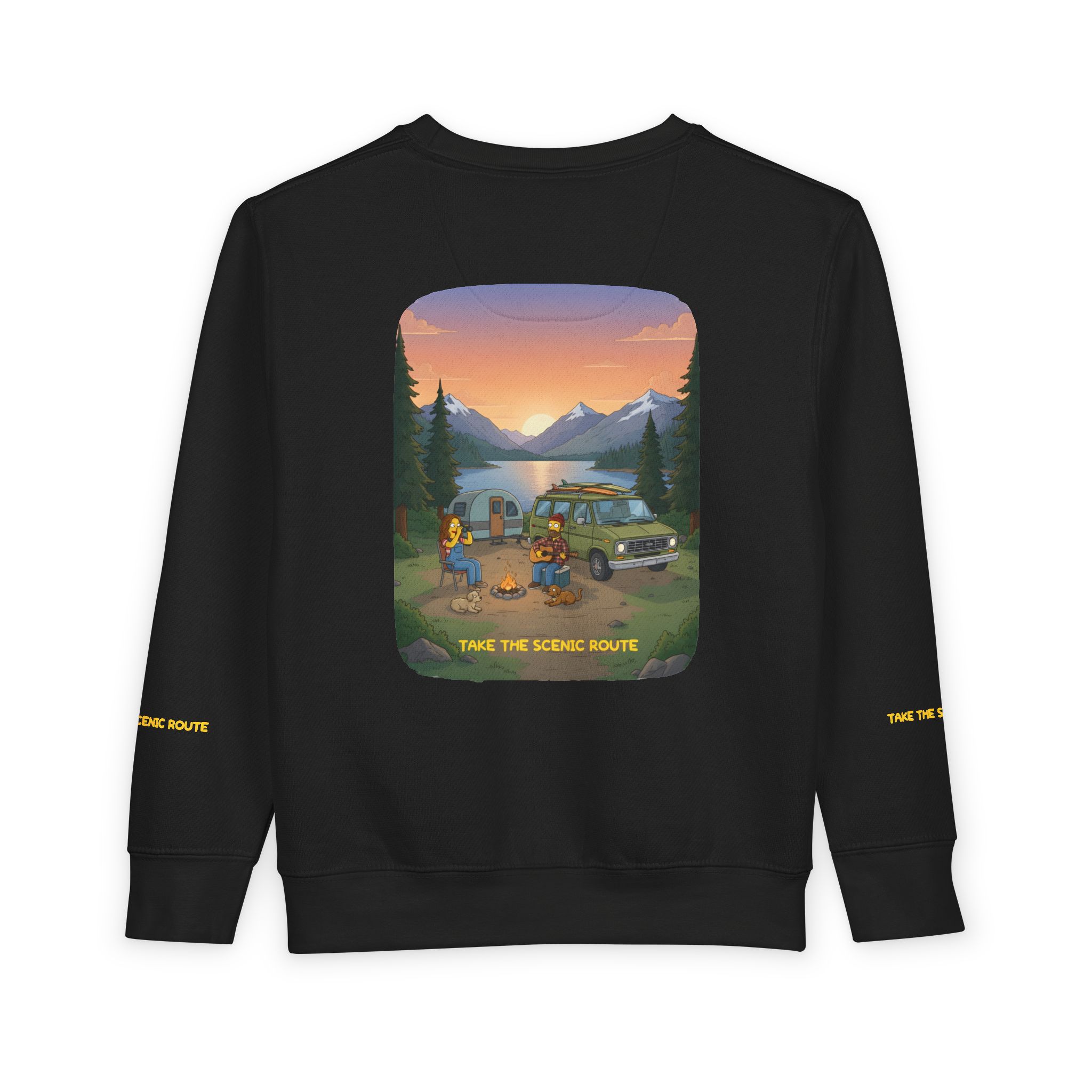 Toddler Sweatshirt - "Take The Scenic Route" (Design Sitcom-Line)