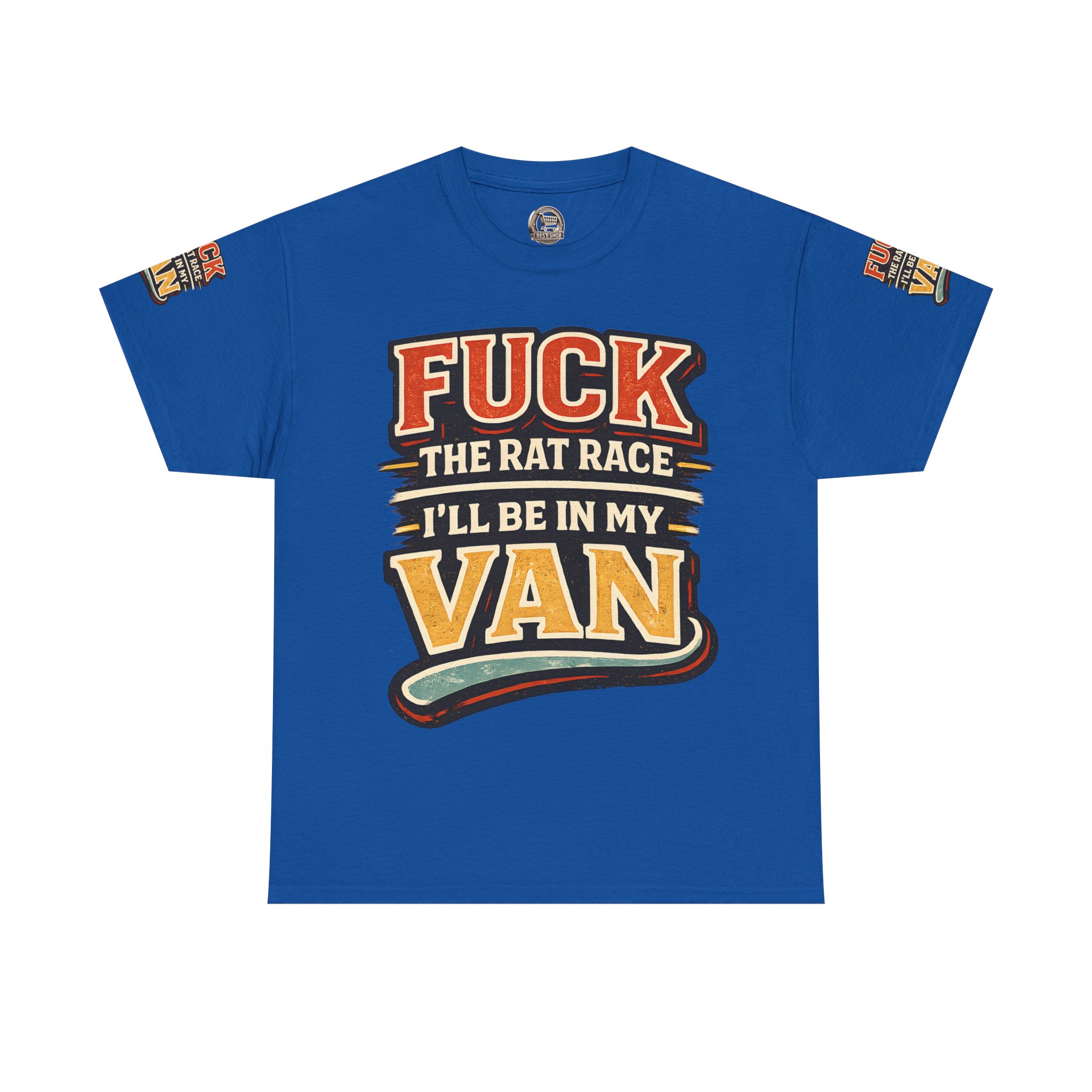 14338362651760695864_2048.jpeg Unisex Heavy Cotton Tee — "Fuck The Rat Race" Design F**K-Line