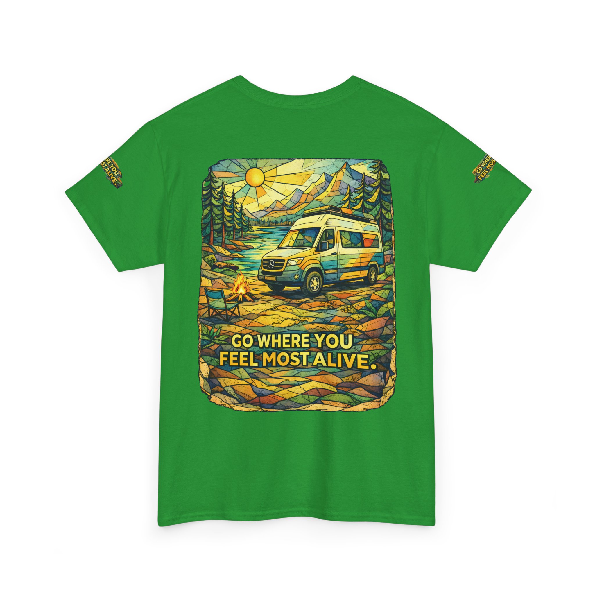 14340936379437946121_2048.jpeg Unisex Heavy Cotton Tee — "Go Where You Feel Most Alive" Design Cubic-Line