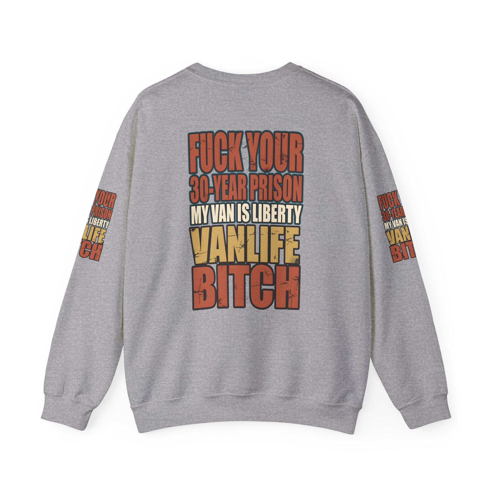 Unisex Heavy Blend™ Crewneck Sweatshirt — "Fuck Your 30 Year" Design F**K-Line