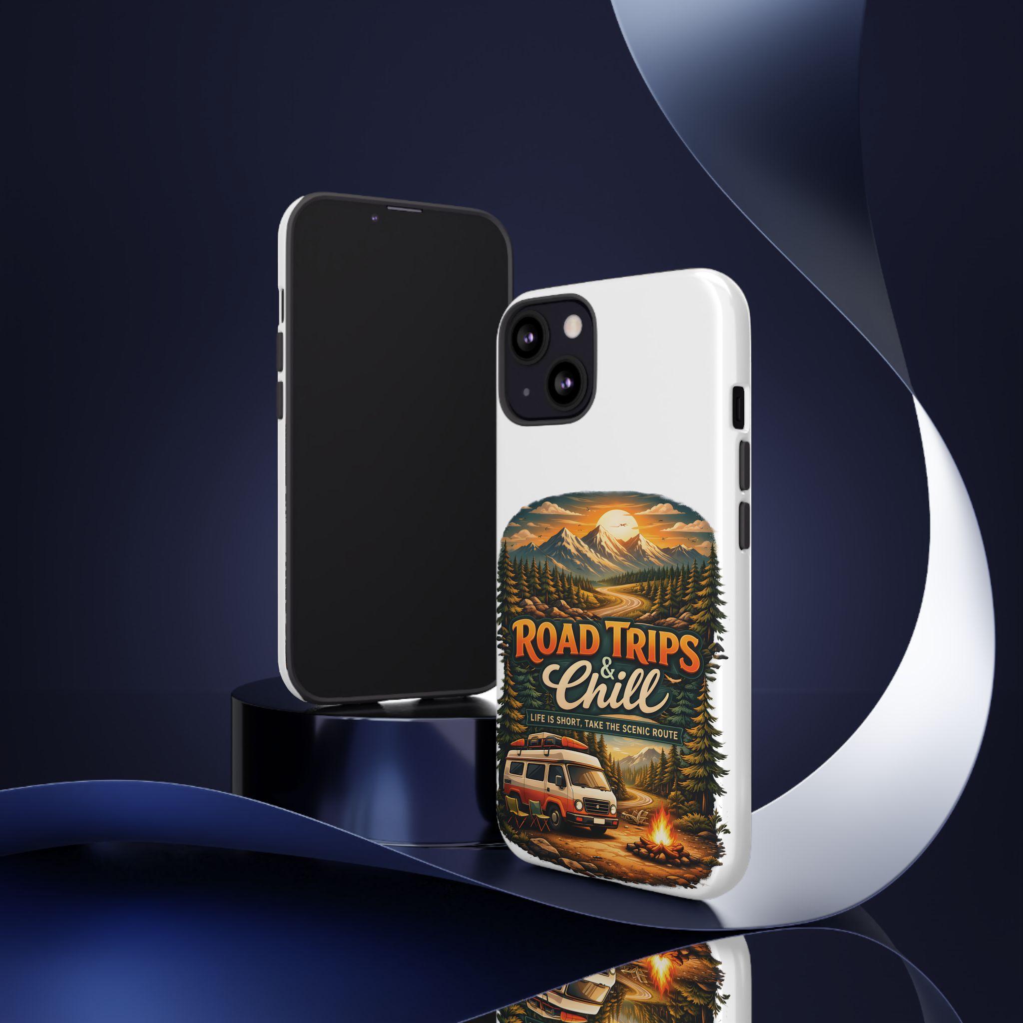 Phone Case — "Road Trips and Chill" (Design Scenic-Line)