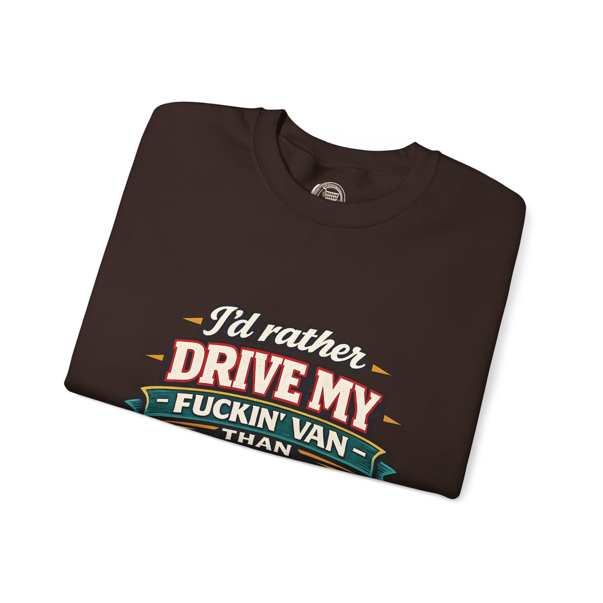 14383319486659930484_2048.jpeg Unisex Heavy Blend™ Crewneck Sweatshirt — "I´d Rather Drive My Fucking Van" Design F**K-Line