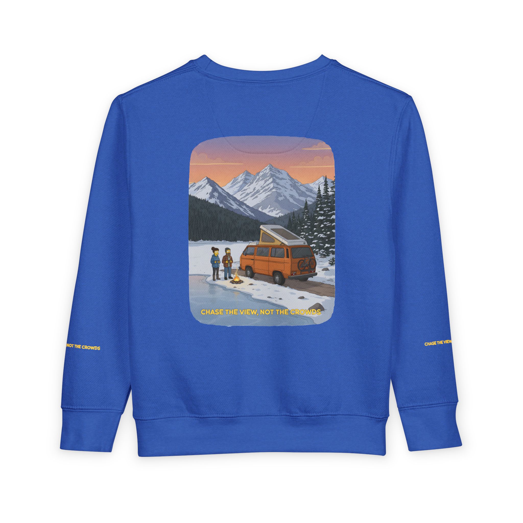 Toddler Sweatshirt - "Chase The Views-Not The Crowds" (Design Sitcom-Line)