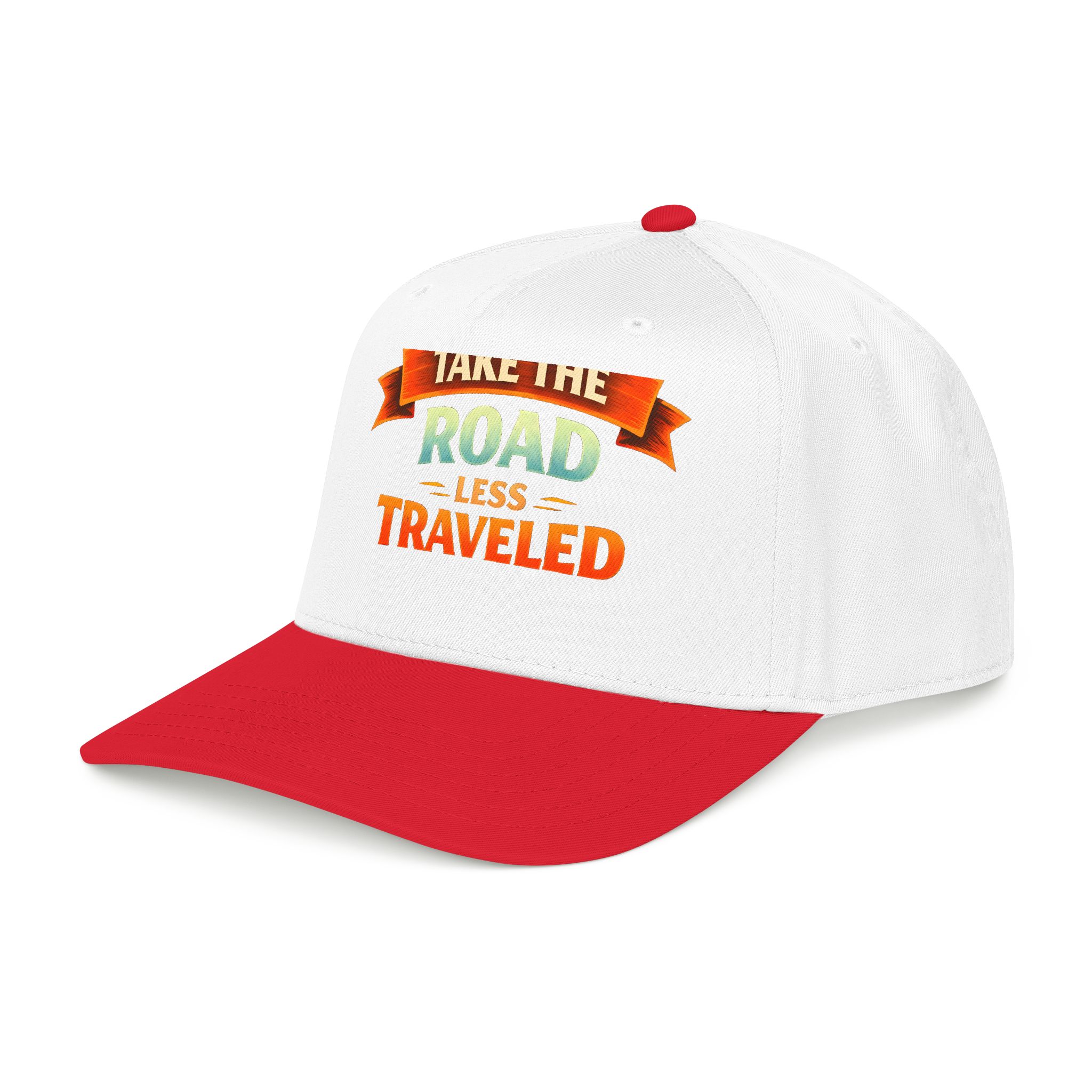 Baseball Cap - "Take The Road Less Traveled" Design Scenic-Line