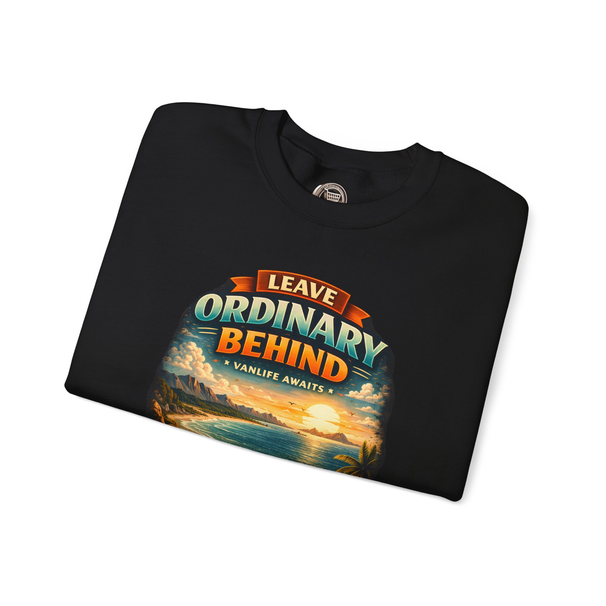Unisex Heavy Blend™ Crewneck Sweatshirt — "Leave Ordinary Behind" Design Scenic-Line