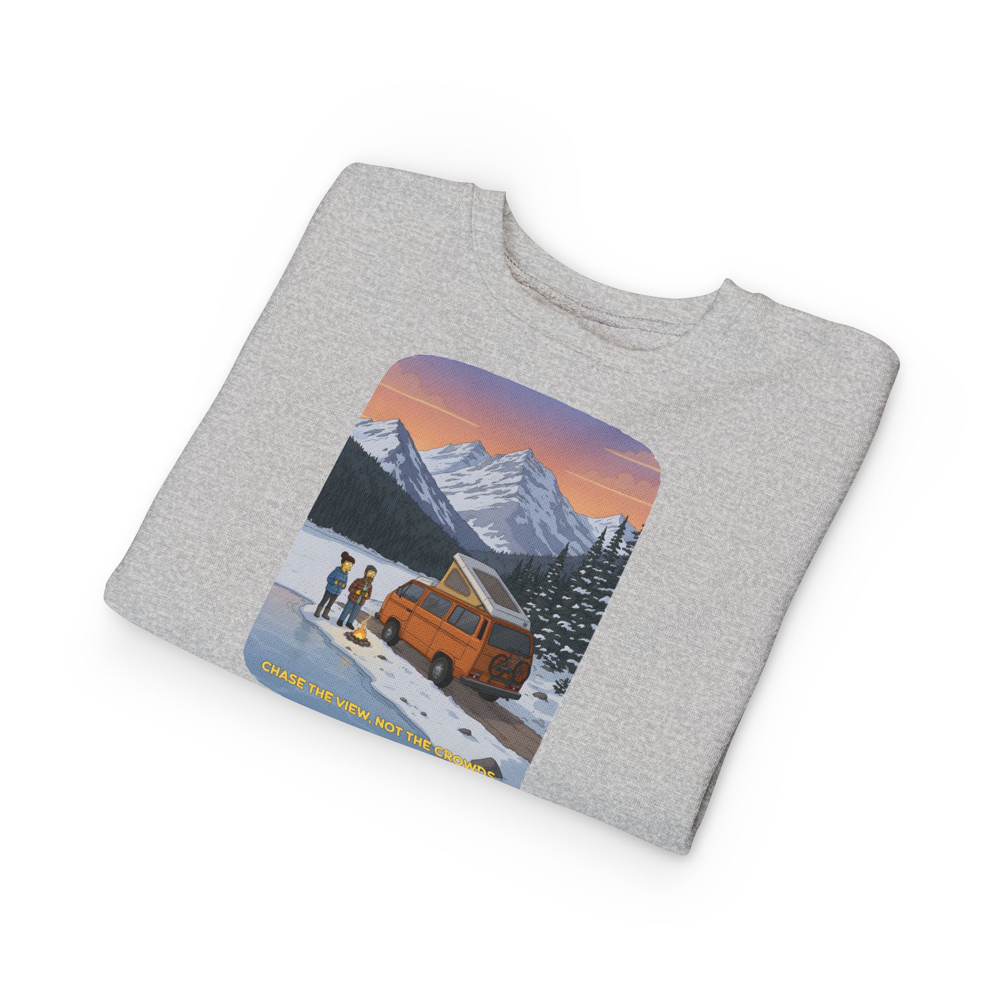 Toddler Sweatshirt - "Chase The Views-Not The Crowds" (Design Sitcom-Line)