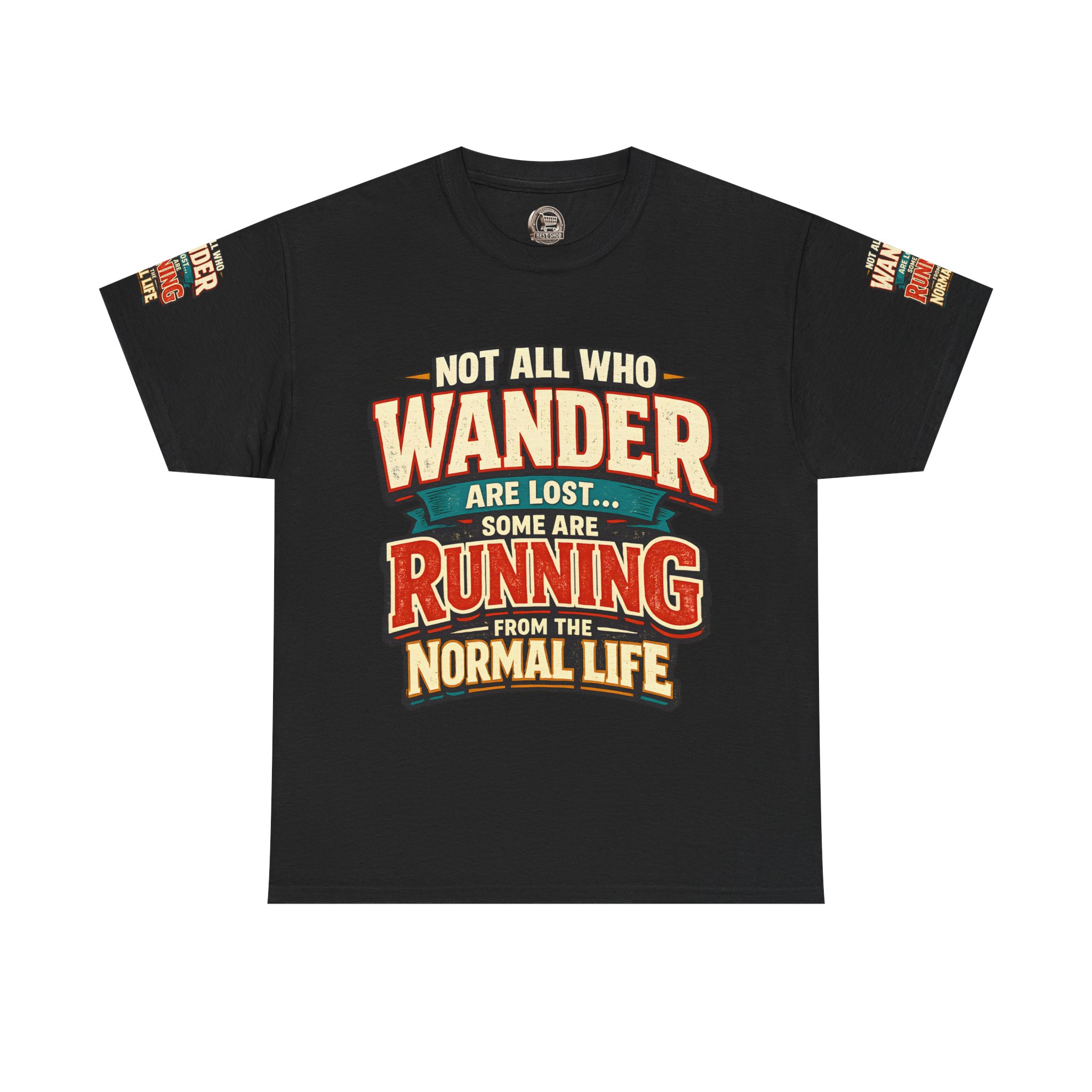1440853719547147455_2048.jpeg Unisex Heavy Cotton Tee — "Not All Who Wander Are Lost" Design F**K-Line